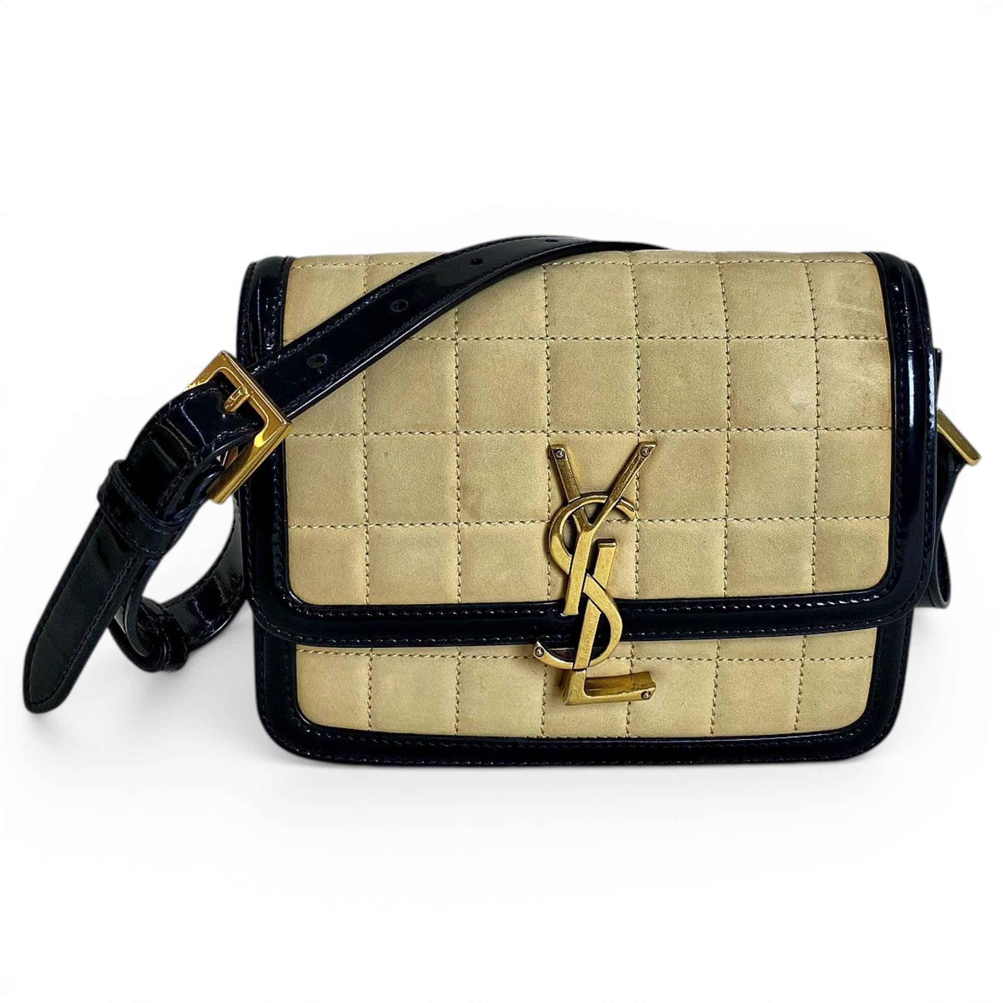 Solférino leather handbag