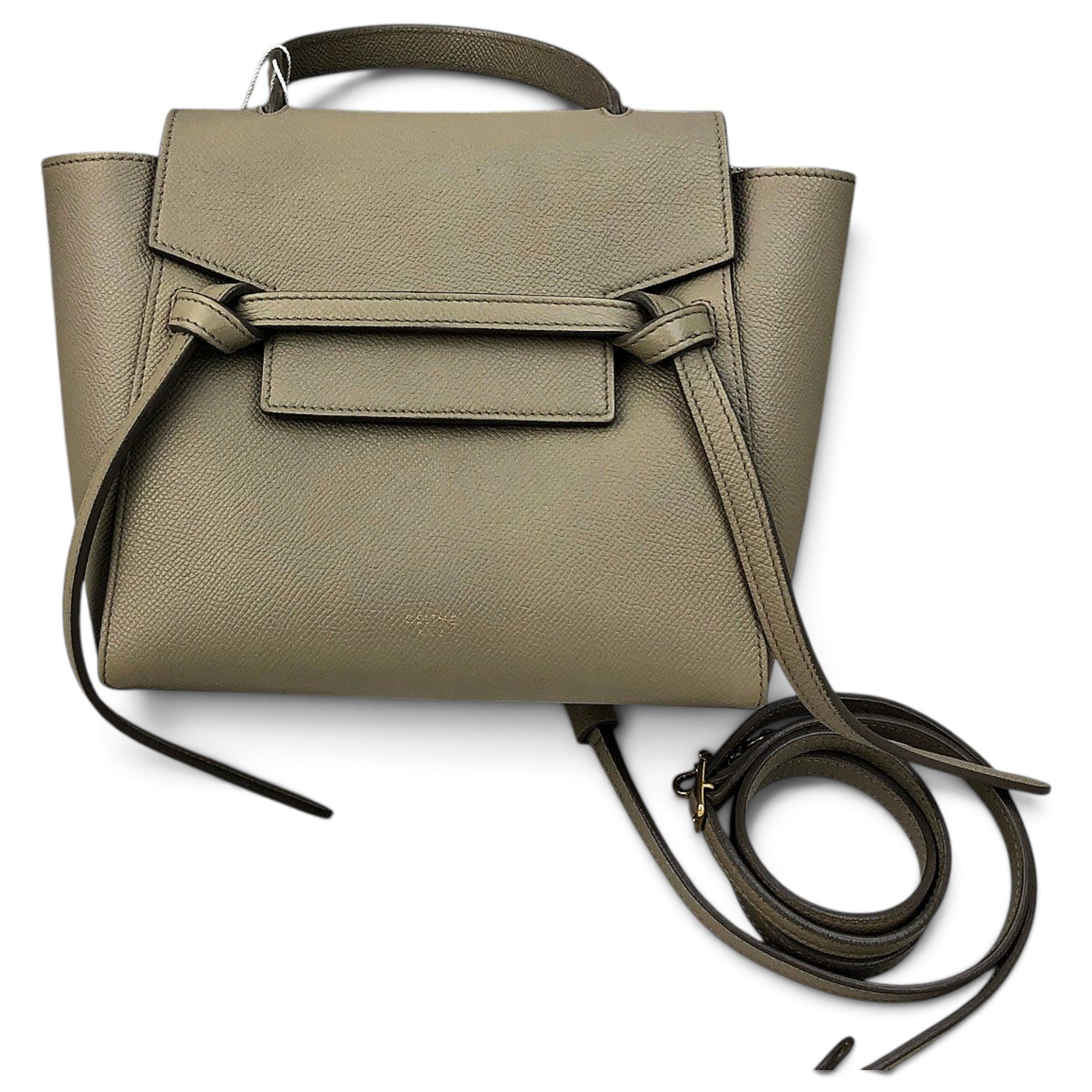 Belt leather handbag
