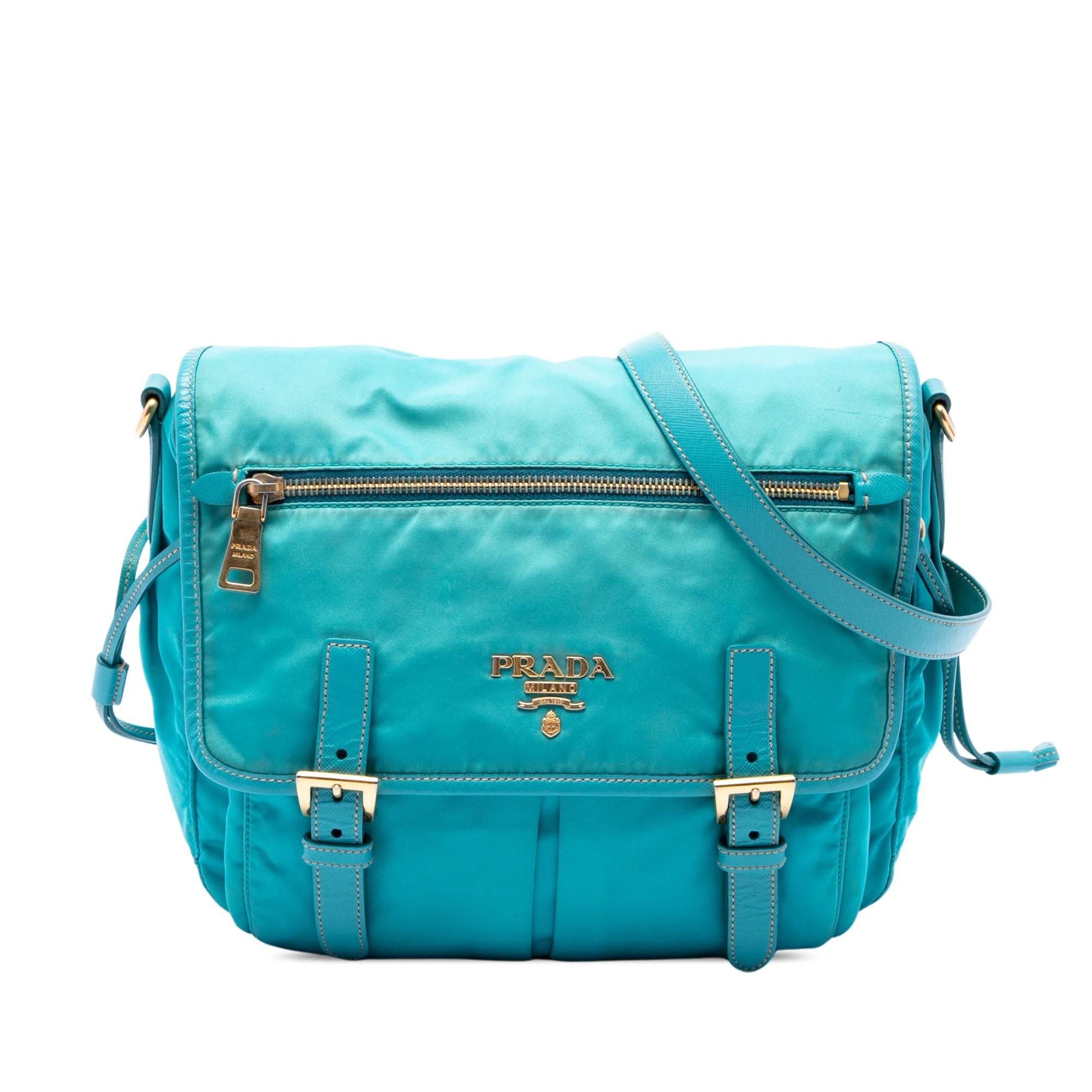 Buckle leather crossbody bag