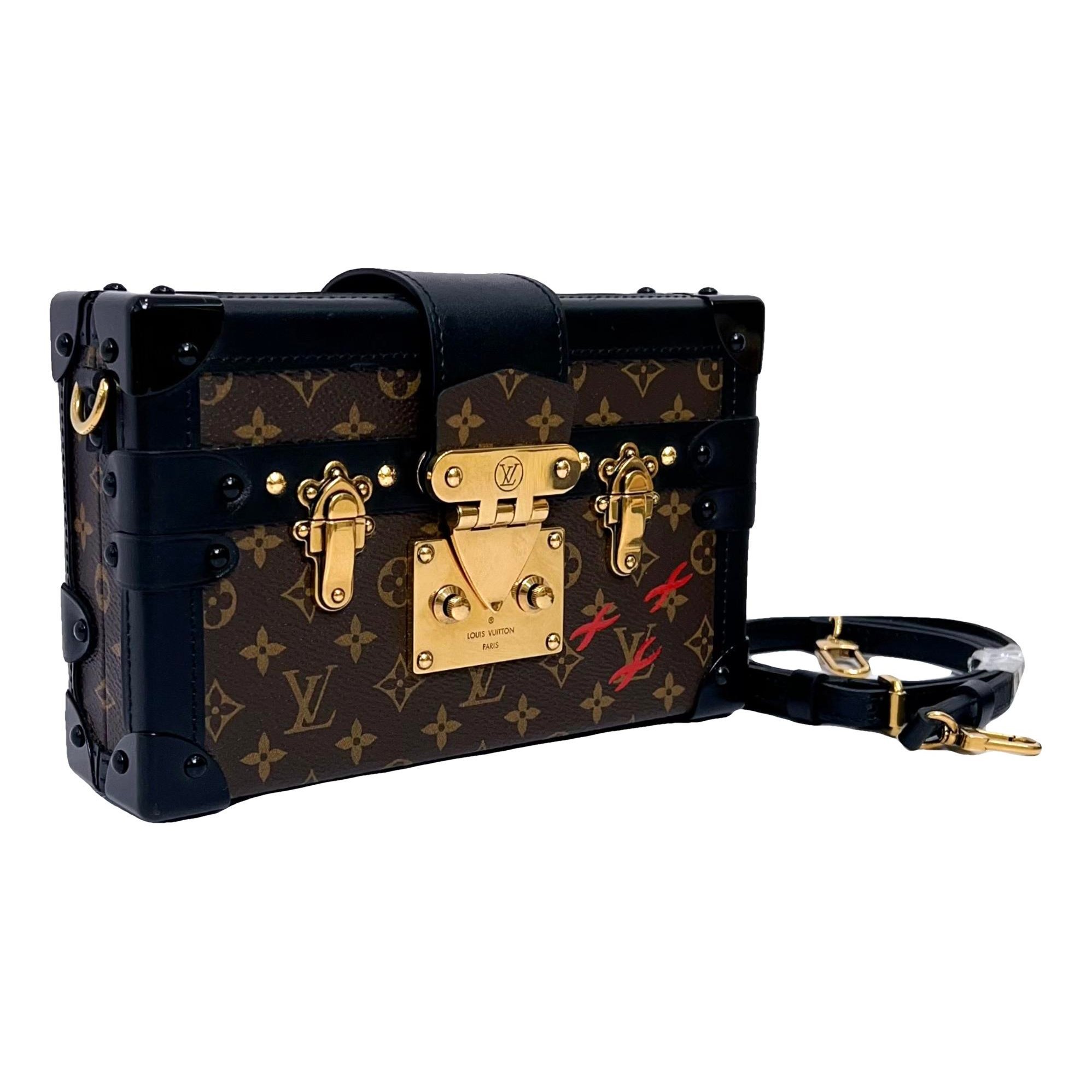 Petite Malle leather handbag