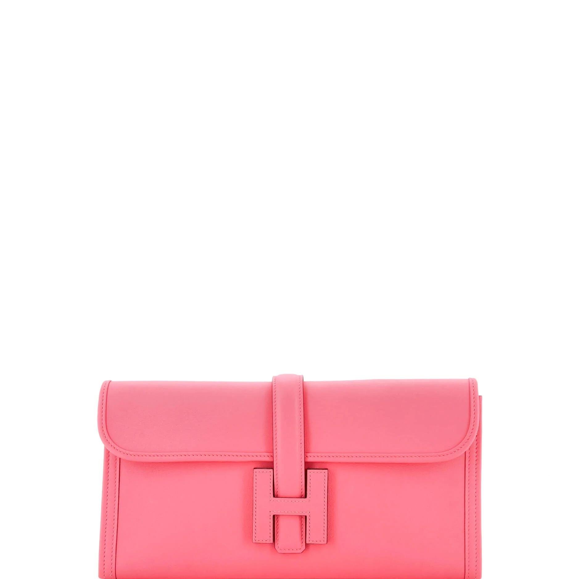 Leather clutch bag