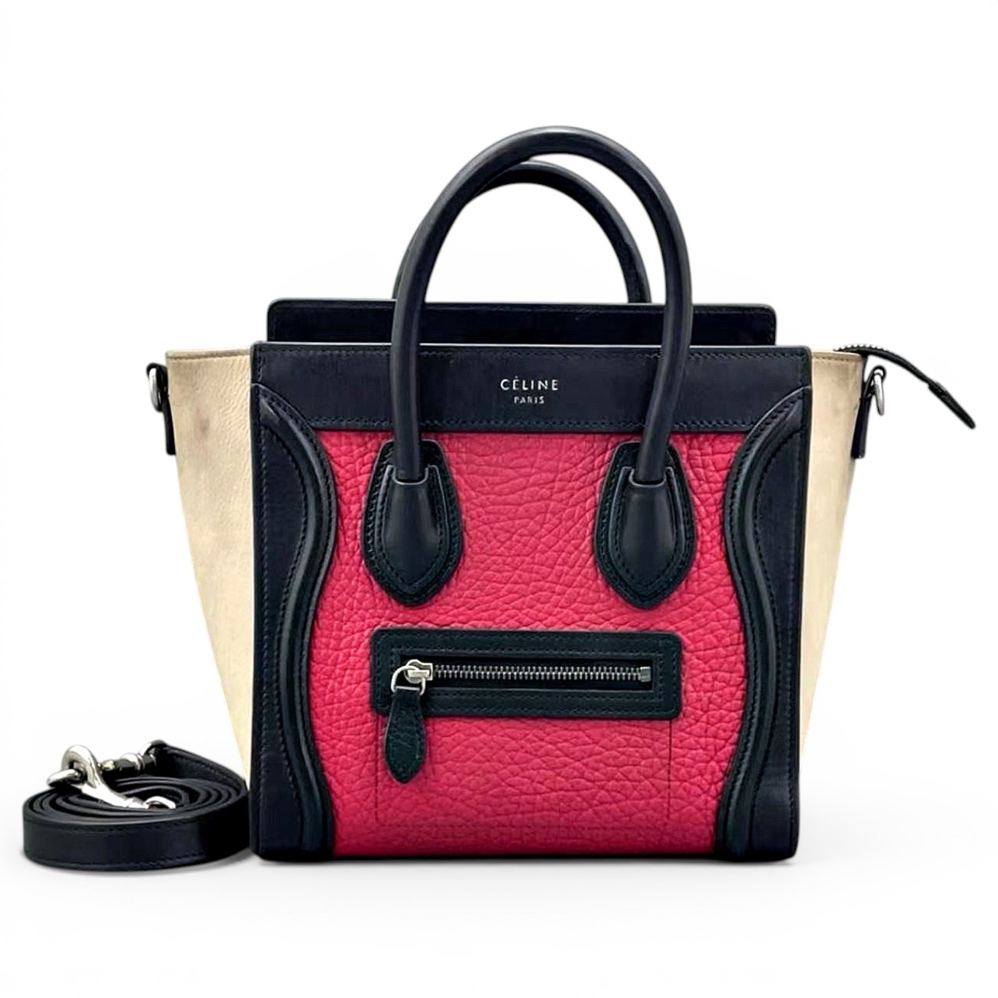 Celine Nano Luggage leather handbag