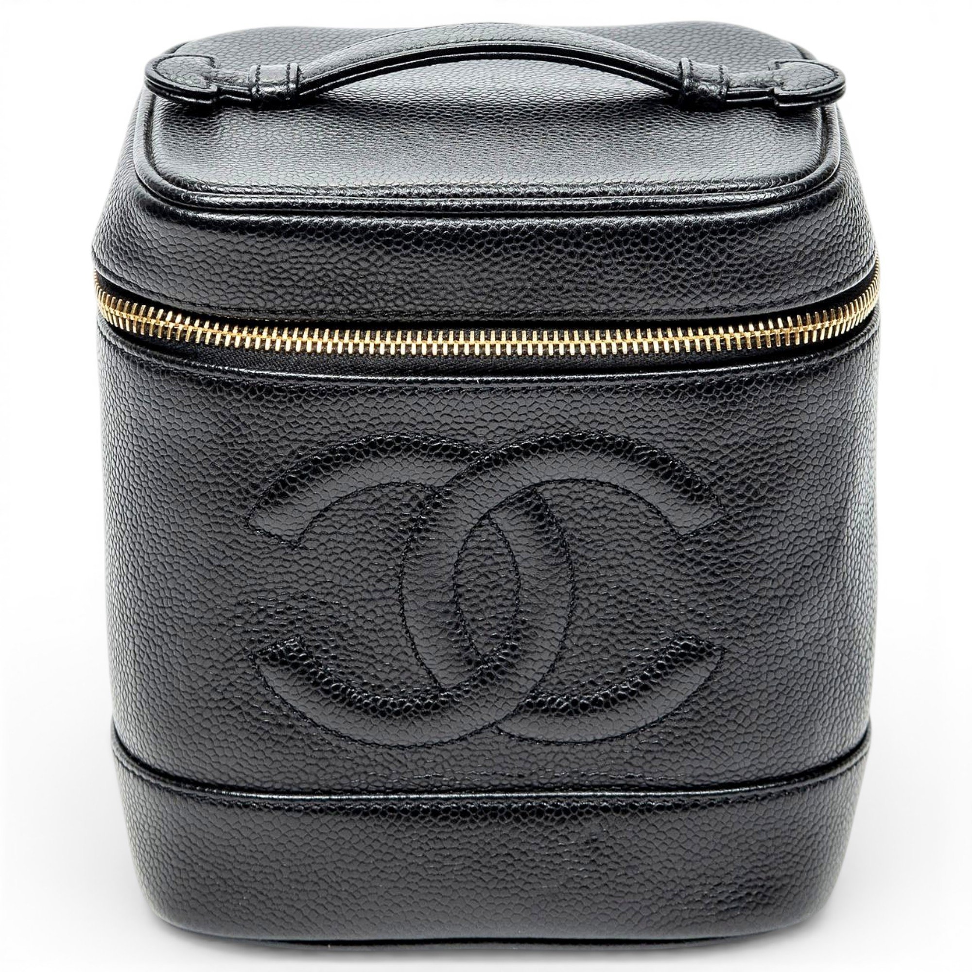 Leather vanity case
