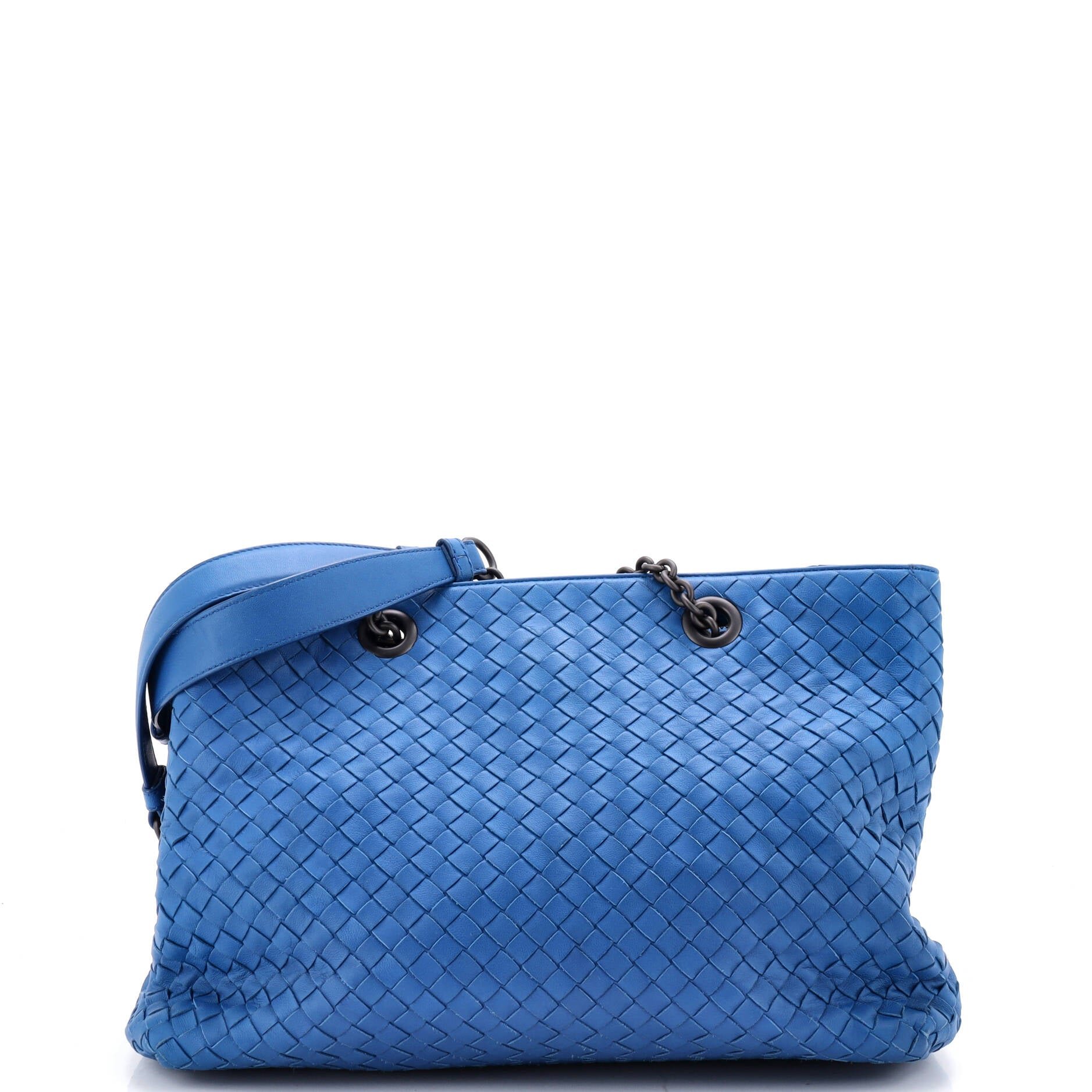 Double Chain Tote Intrecciato Nappa Medium
