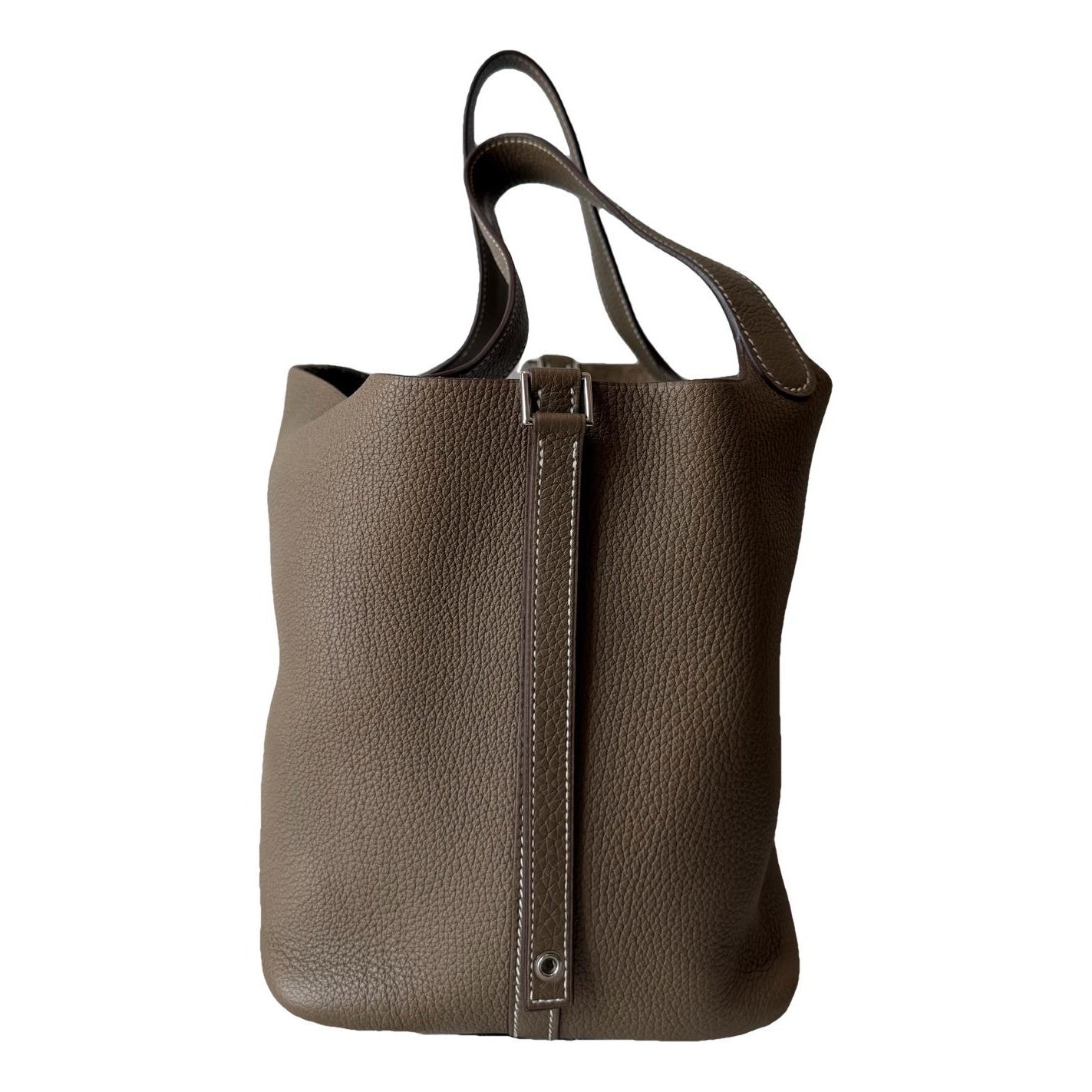 Picotin leather tote
