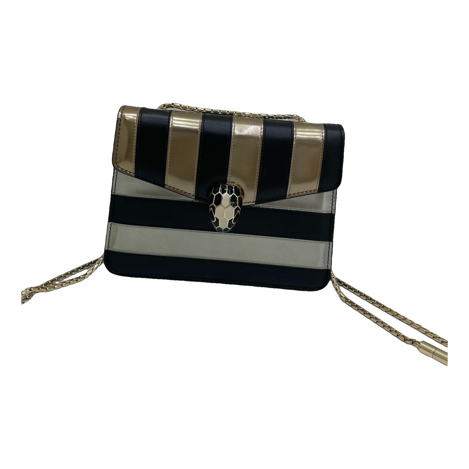 Serpenti leather handbag