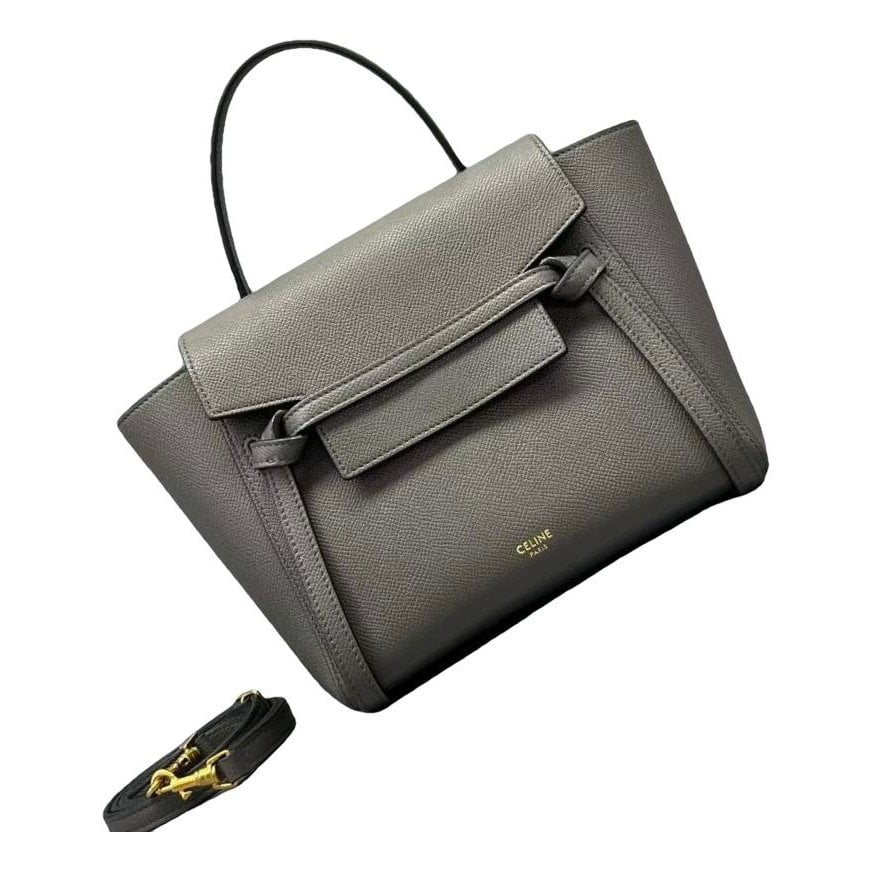 Belt leather handbag
