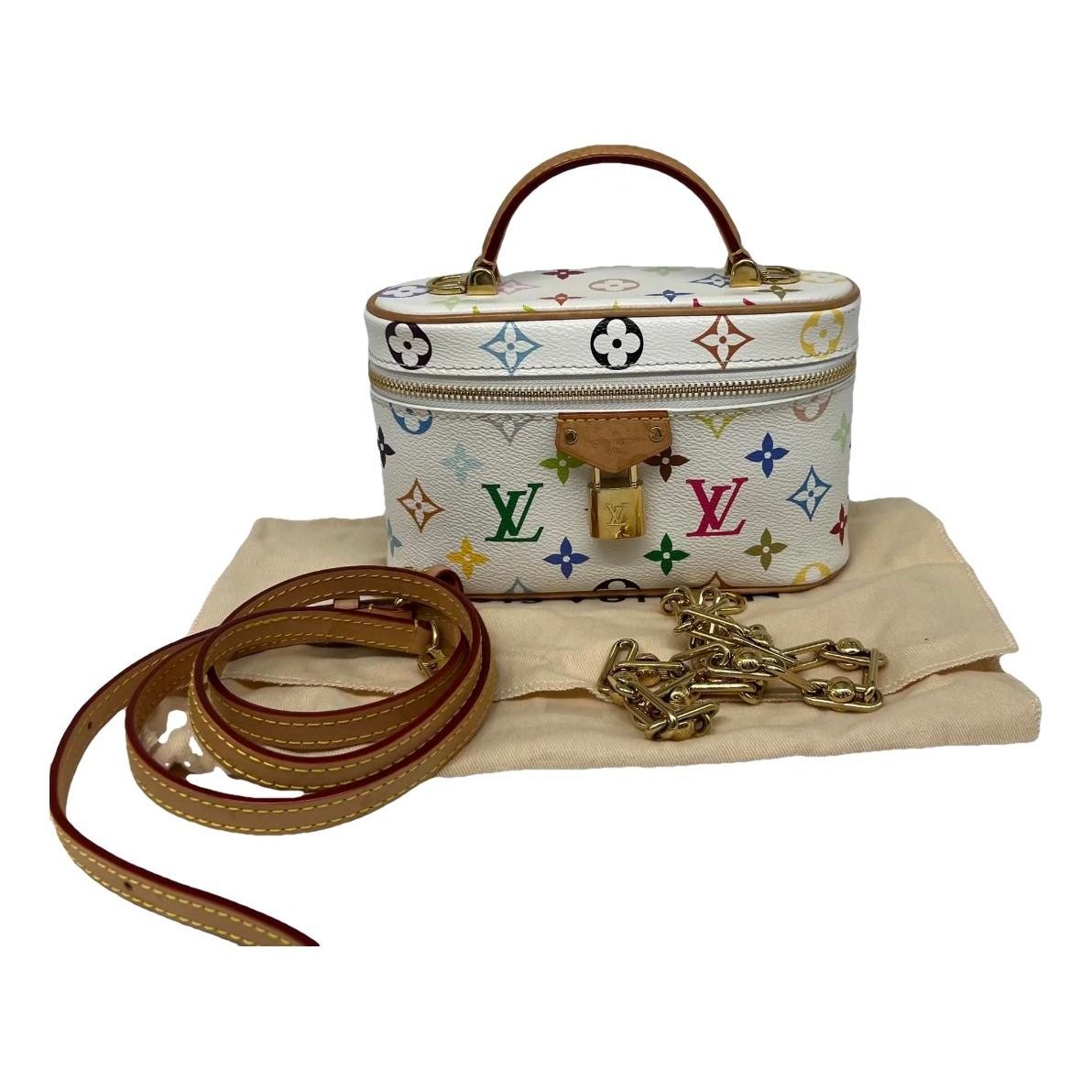 Vanity leather handbag
