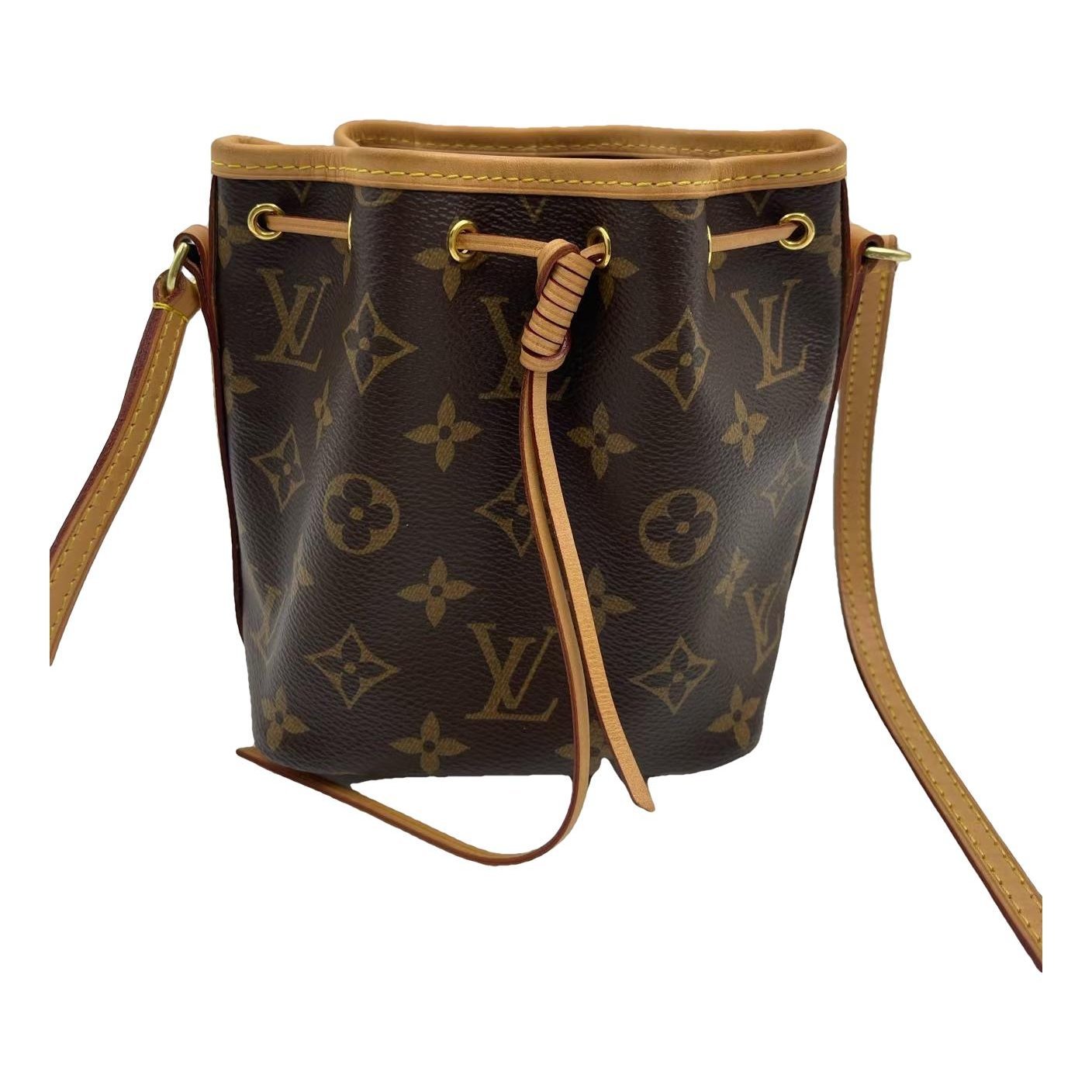 Nano Noé leather handbag