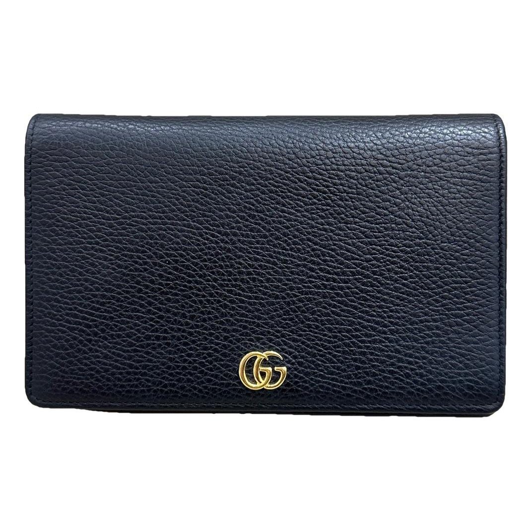 GG Marmont Chain Flap Wallet leather handbag