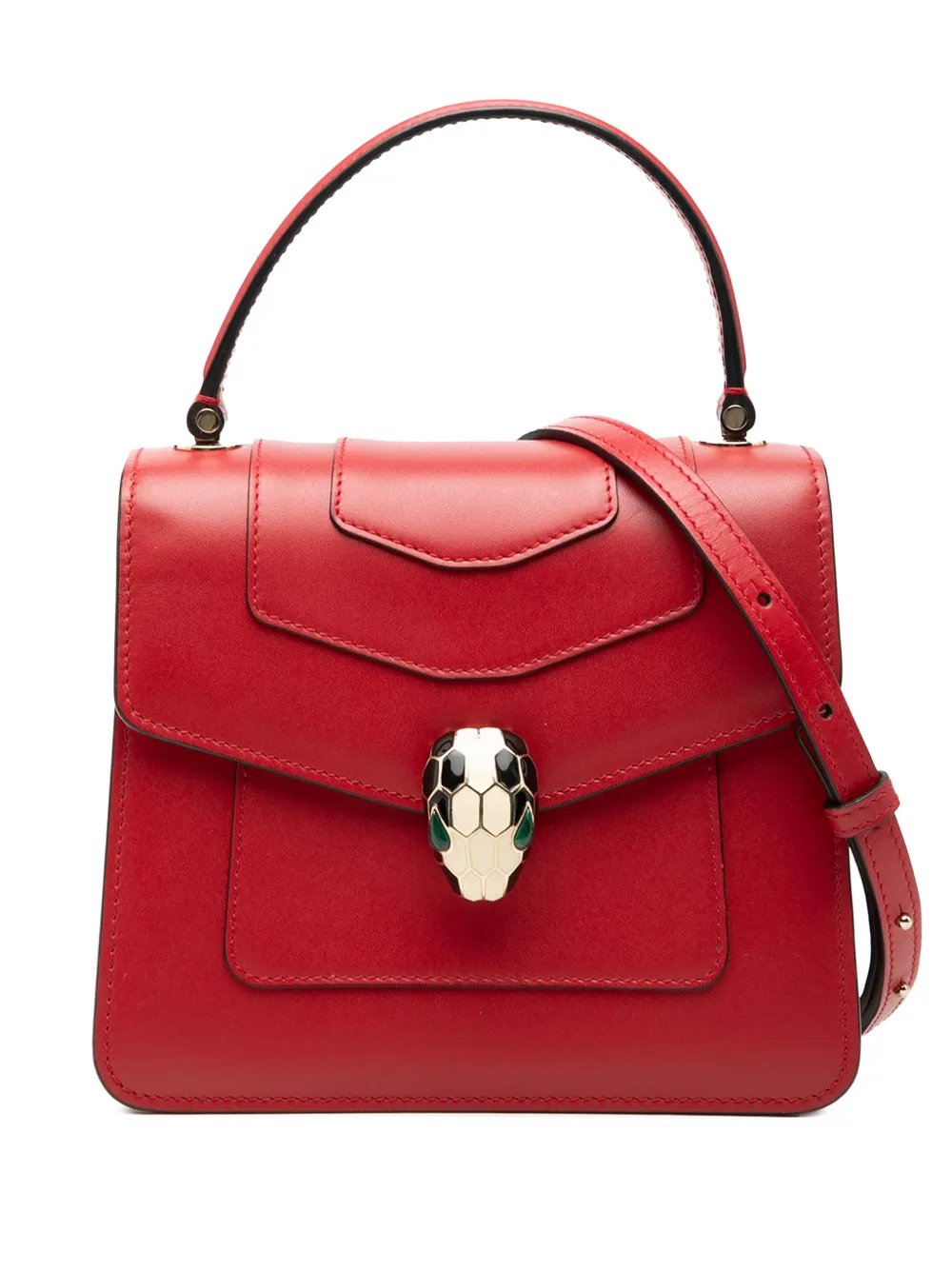 2010-2026 Small Calfskin Serpenti Forever Top Handle Bag satchel