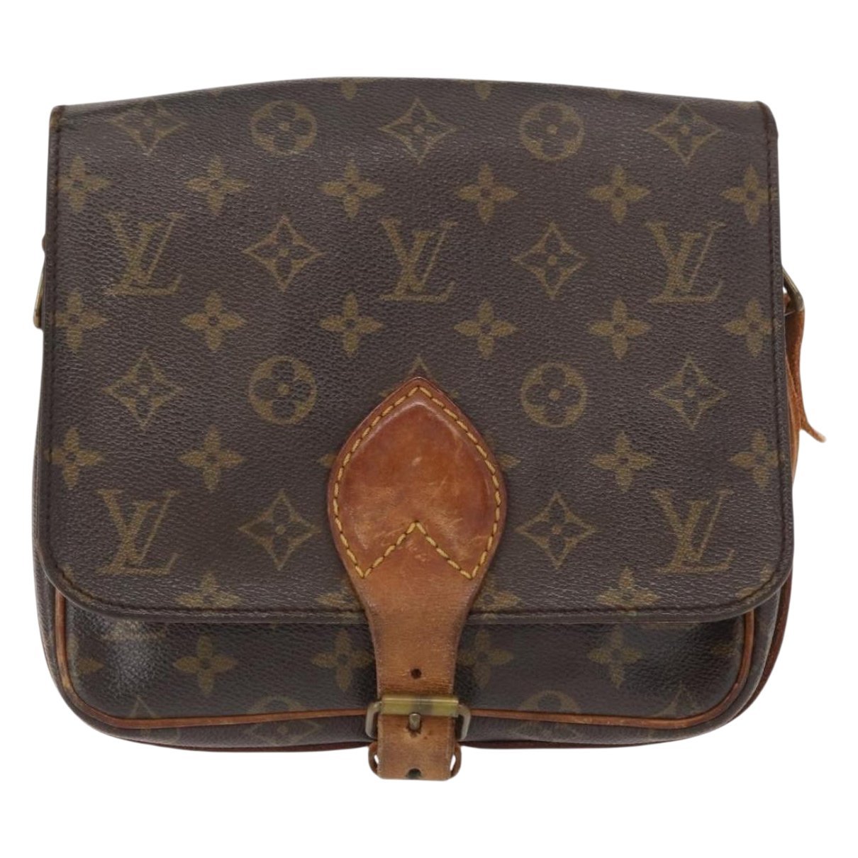 Cartouchière leather handbag