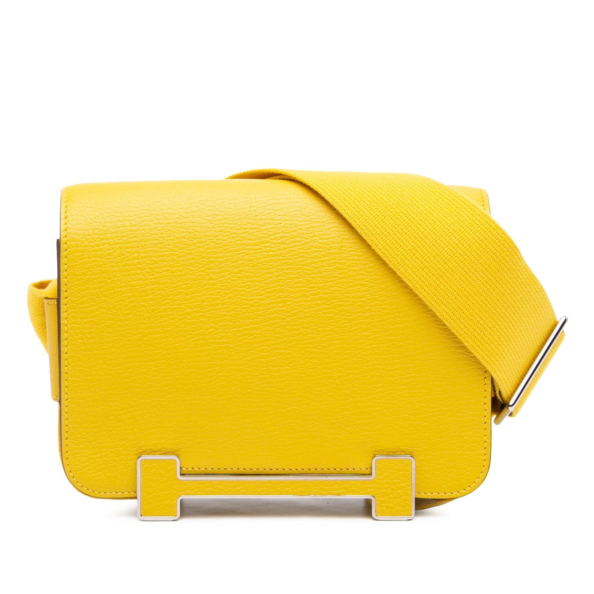 H leather handbag