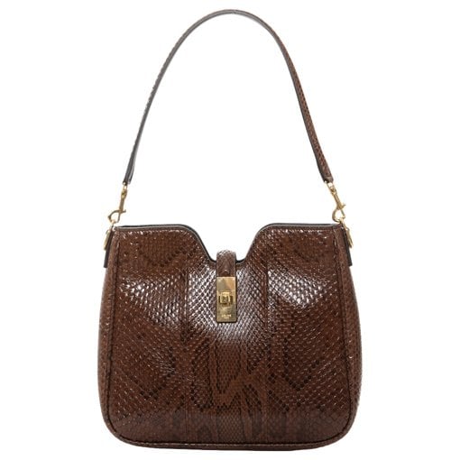Camille exotic leathers crossbody bag