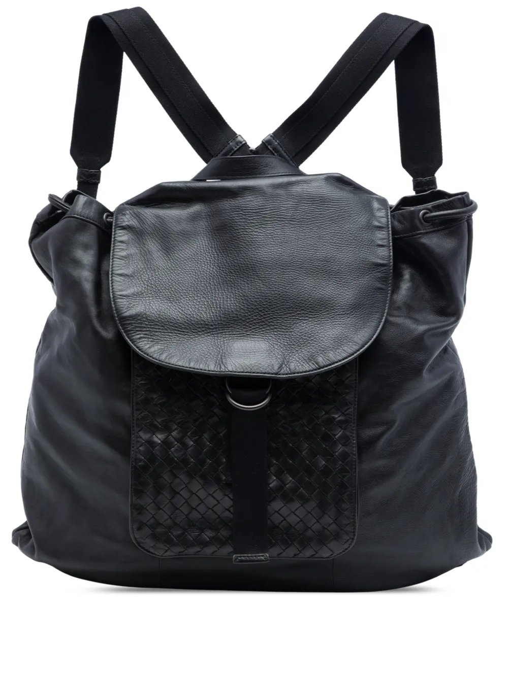 2012-2026 Intrecciato Trimmed Leather Drawstring backpack
