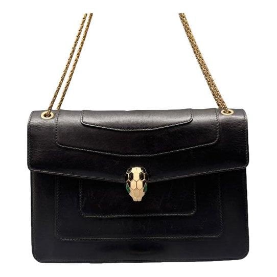 Serpenti leather handbag