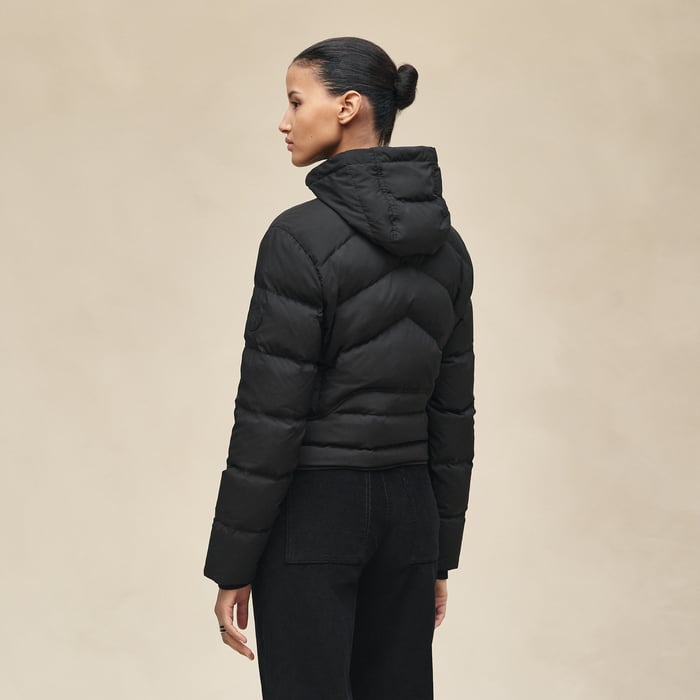 Noir Short Puffer Coat