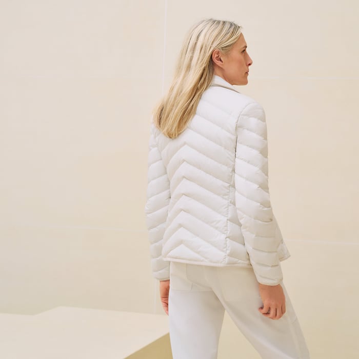 Blanc Nacre Quilted Jacket