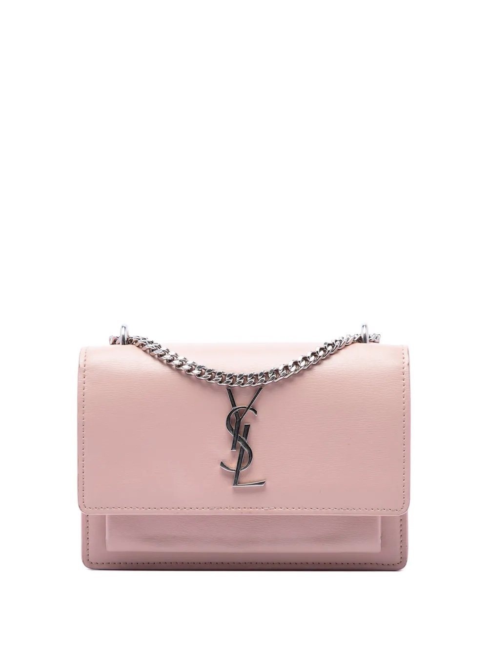 2017 Mini Calfskin Monogram Sunset Wallet on Chain crossbody bag