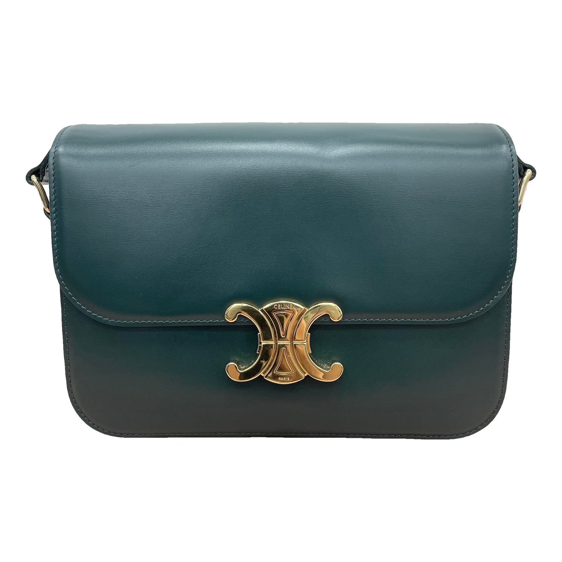 Triomphe leather handbag