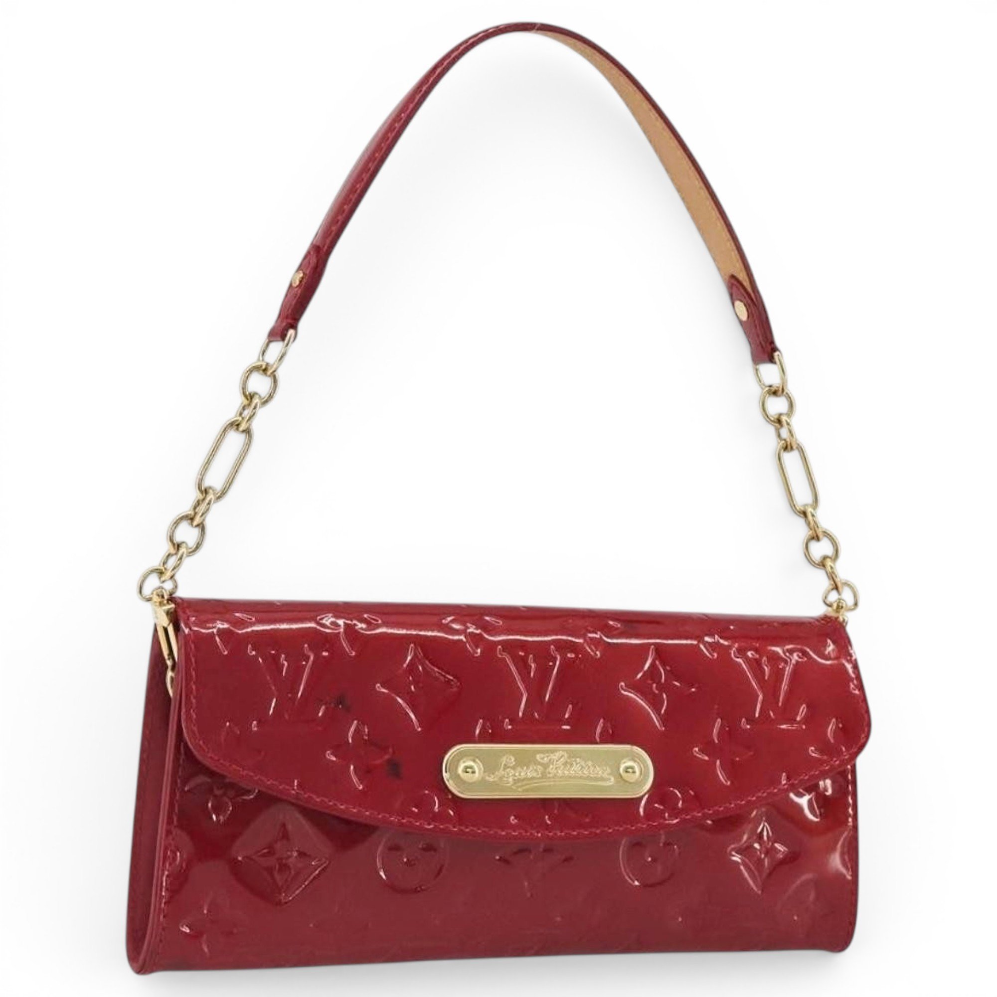 Leather clutch bag