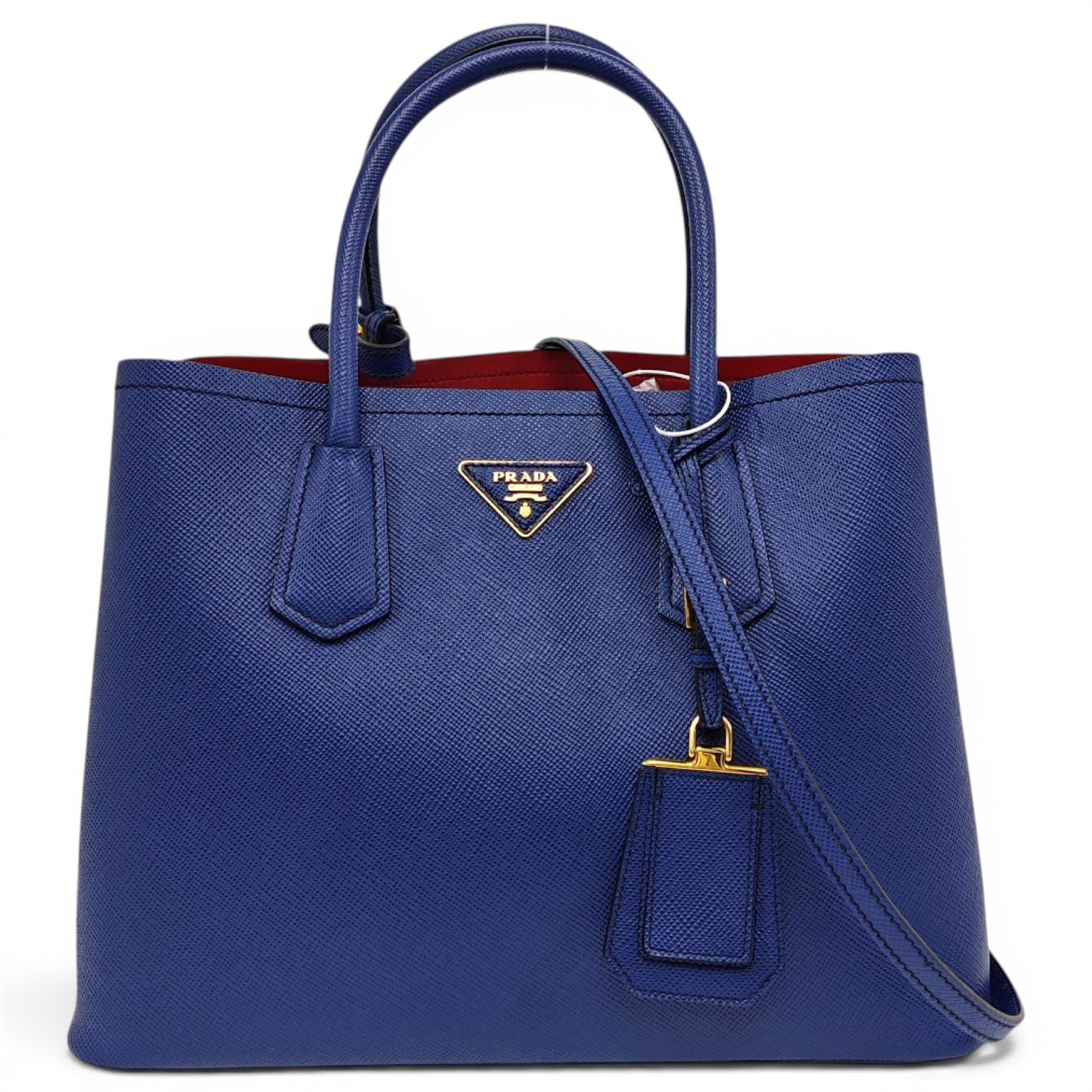 Double leather tote