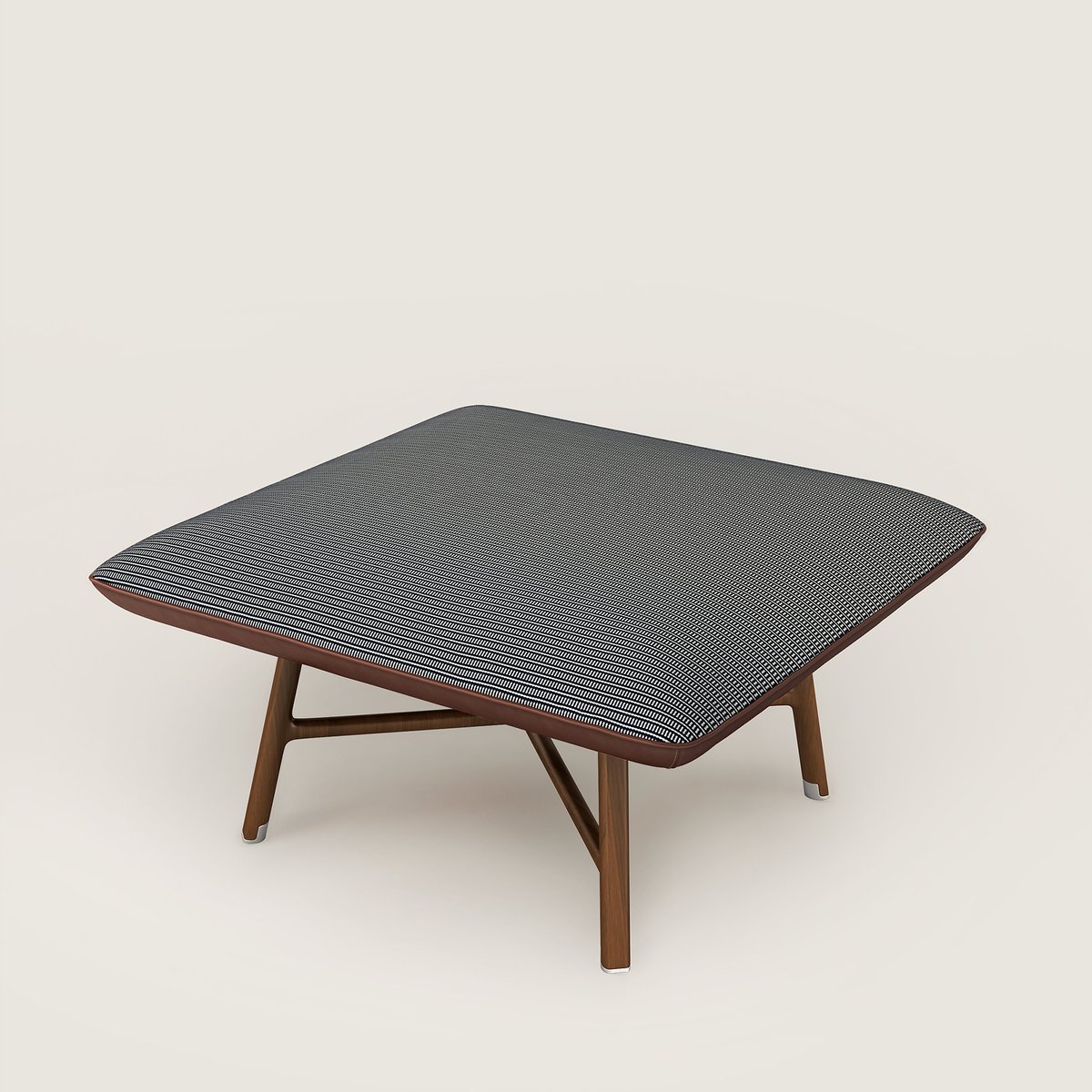Les Necessaires d'Hermès "carre d'assise" low stool, high model