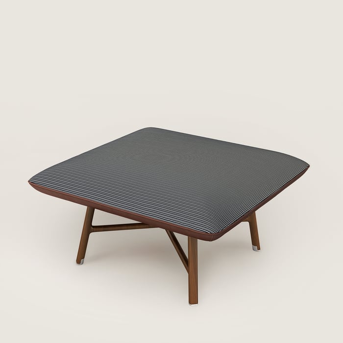 Les Necessaires d'Hermès "Carre d'Assise" Low Stool, High Model