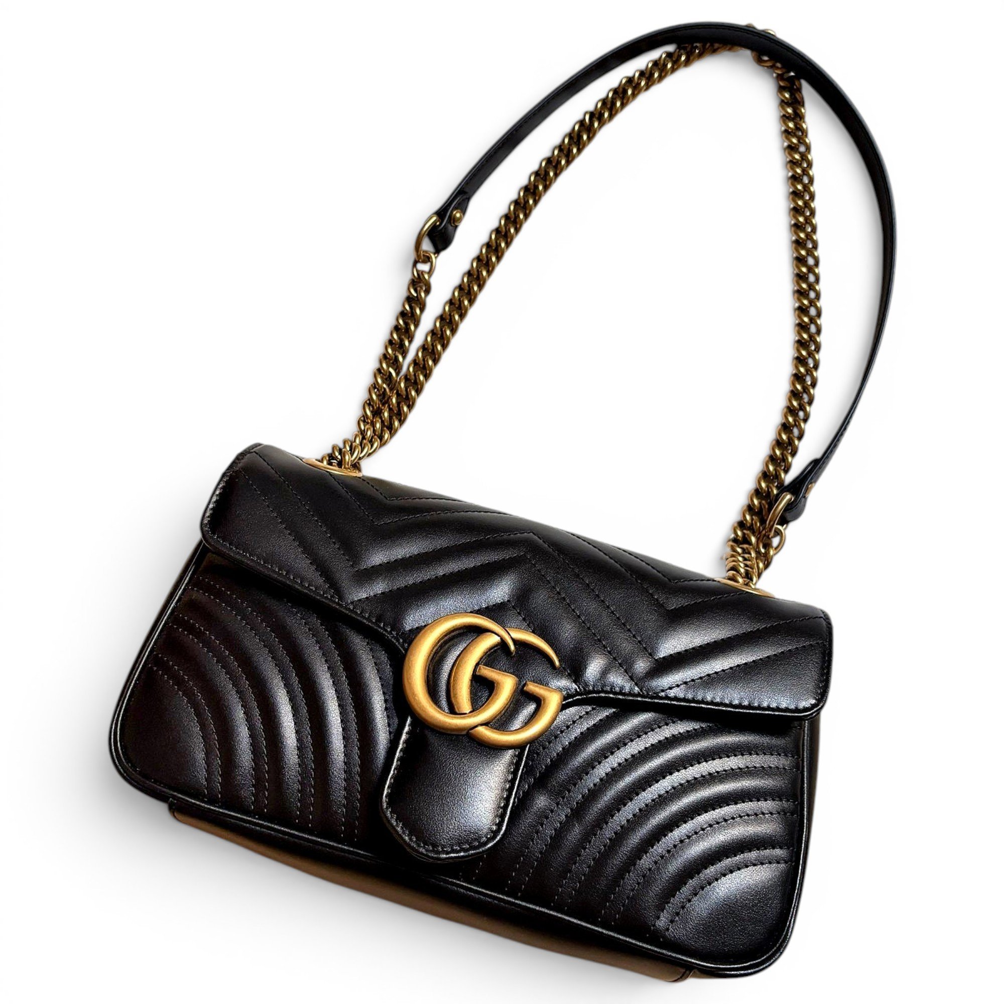 GG Marmont Chain Flap leather handbag