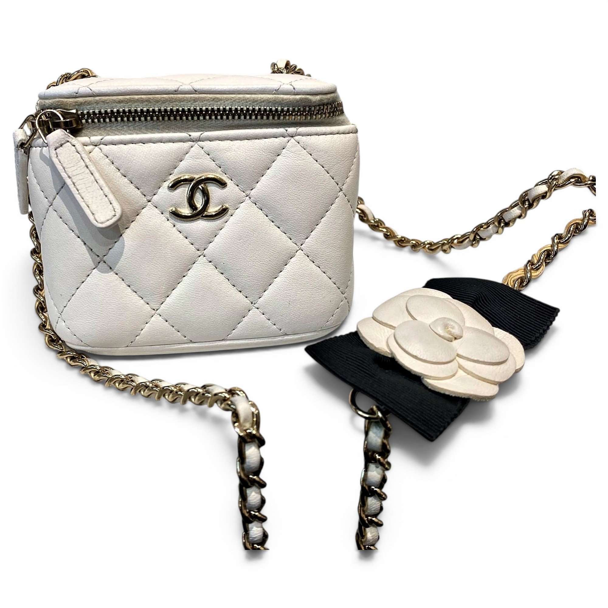 Trendy CC Vanity leather handbag