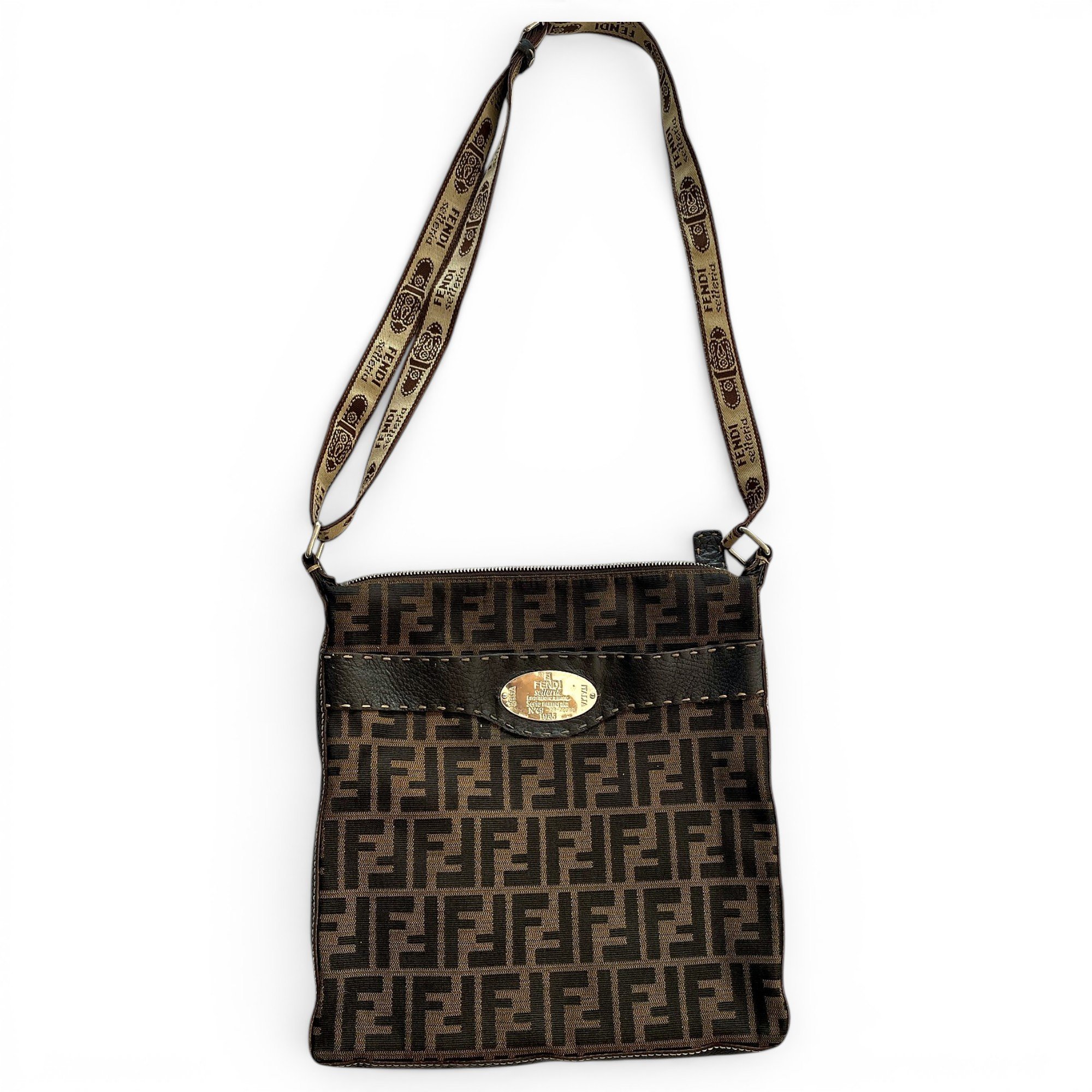 Fendi Anna Selleria leather crossbody bag