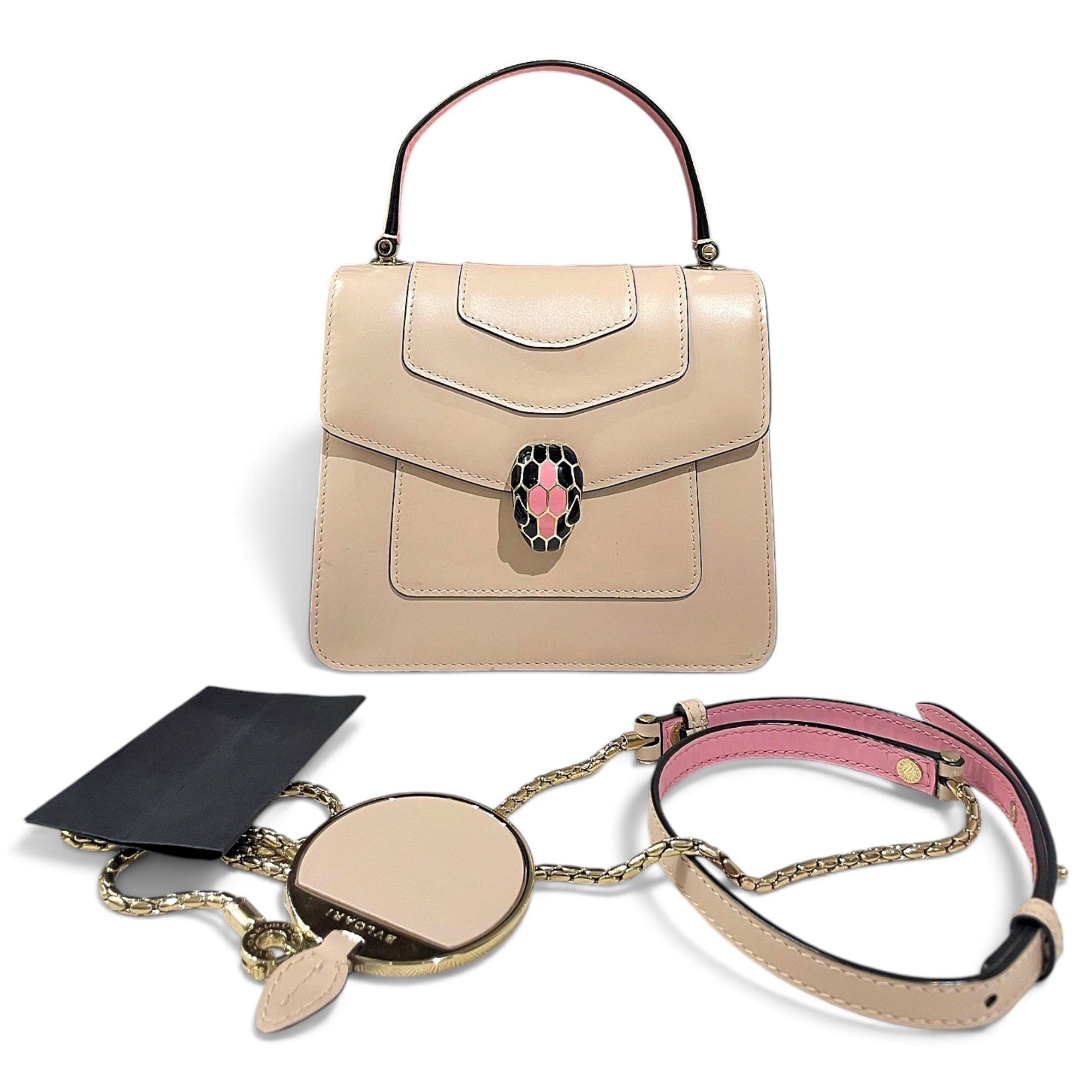 Serpenti leather handbag