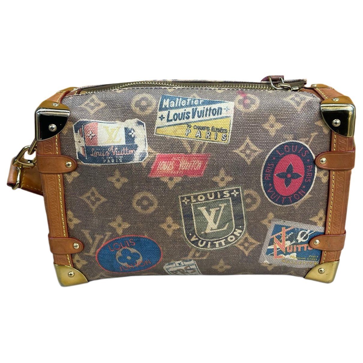 Side Trunk leather handbag