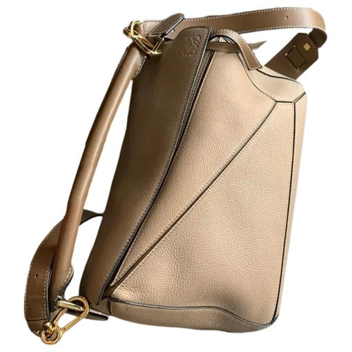 Puzzle leather crossbody bag