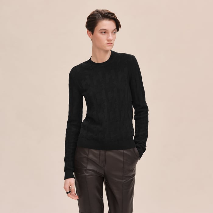 Noir "H" Long-sleeve Sweater