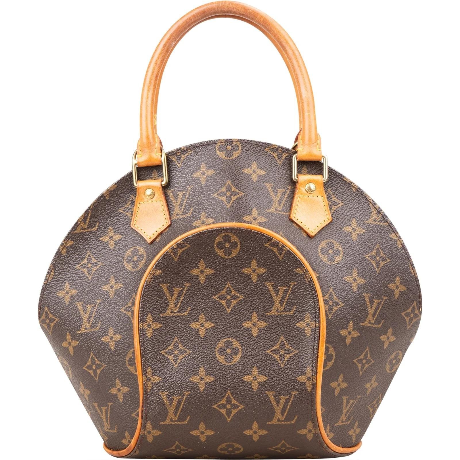 Ellipse leather handbag
