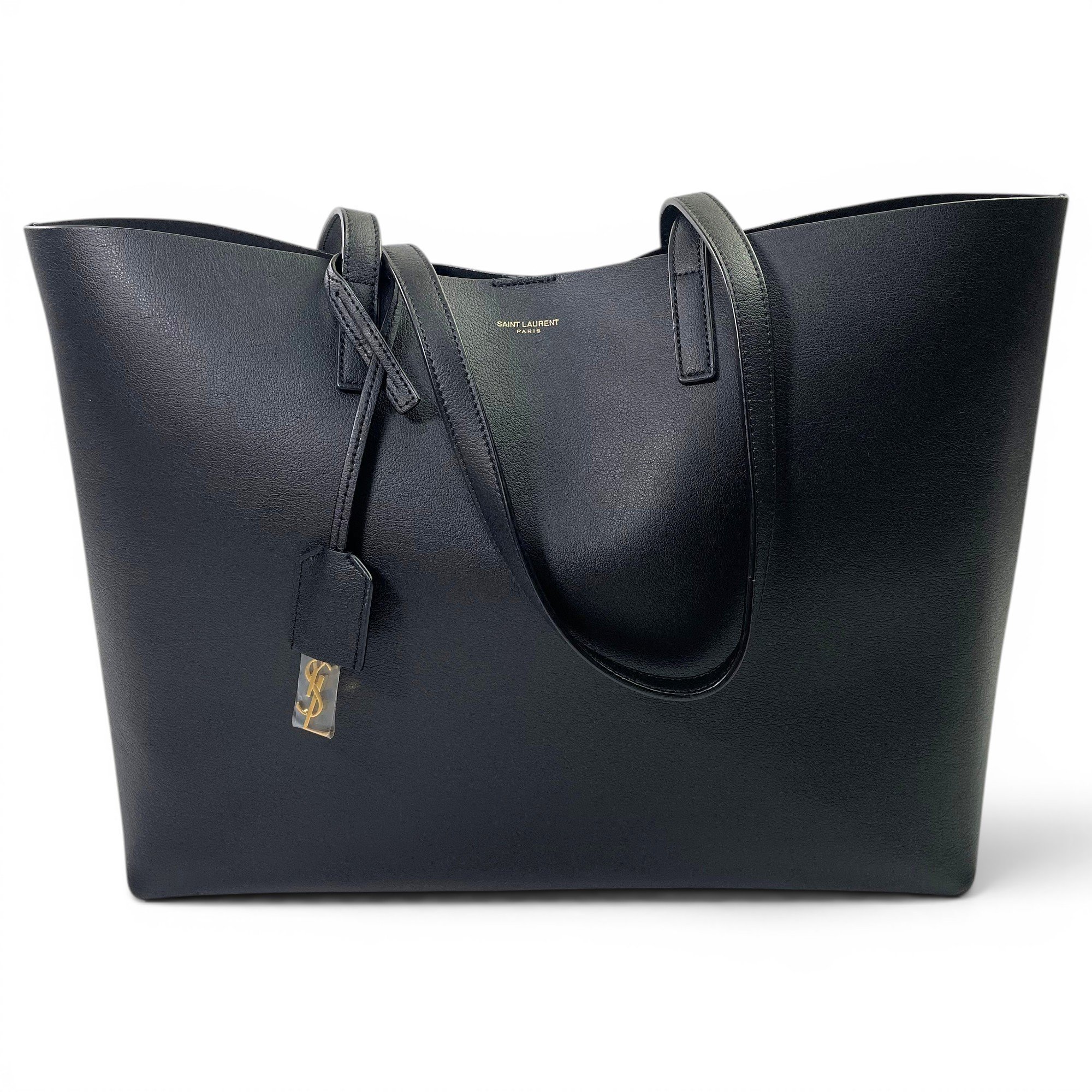 Shopping leather handbag