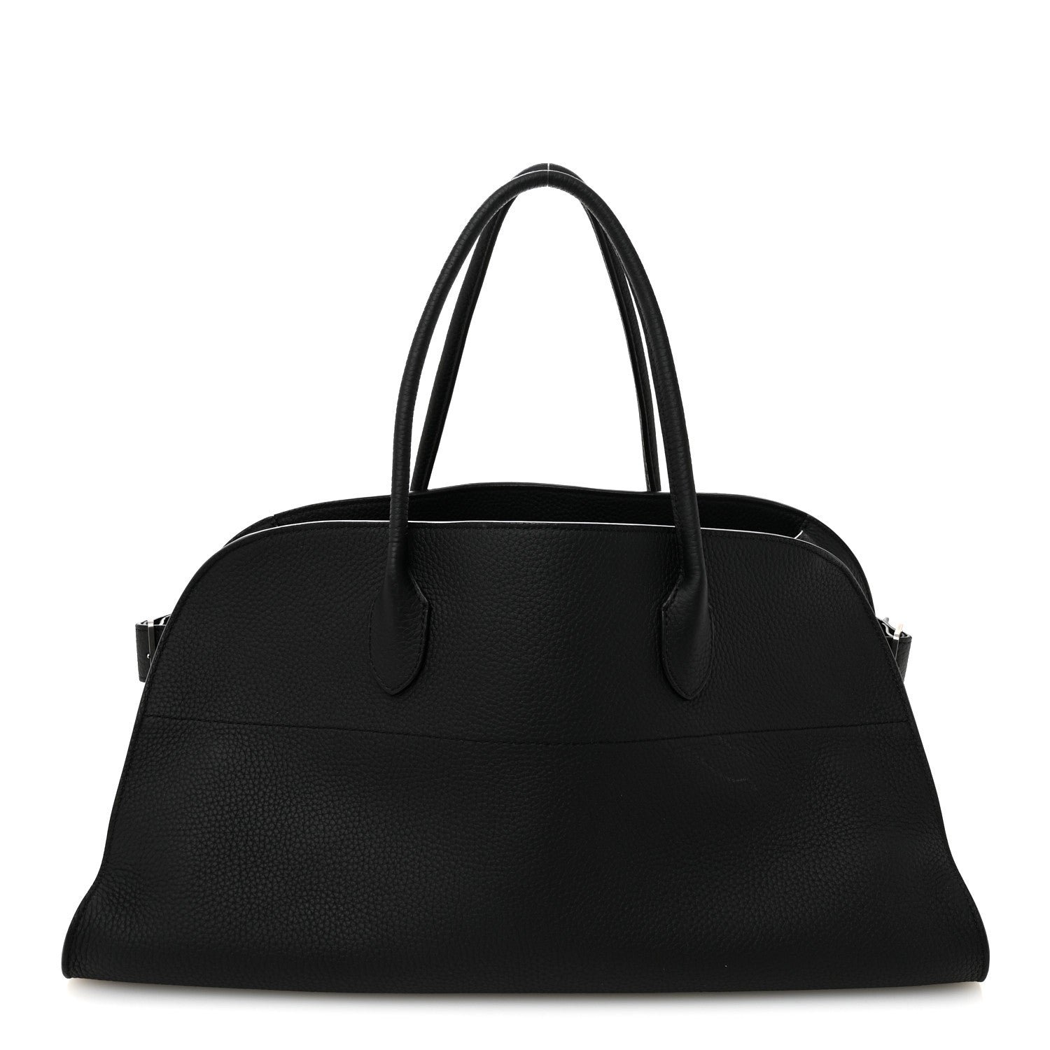 The Row Matte Grained Calfskin EW Margaux Black