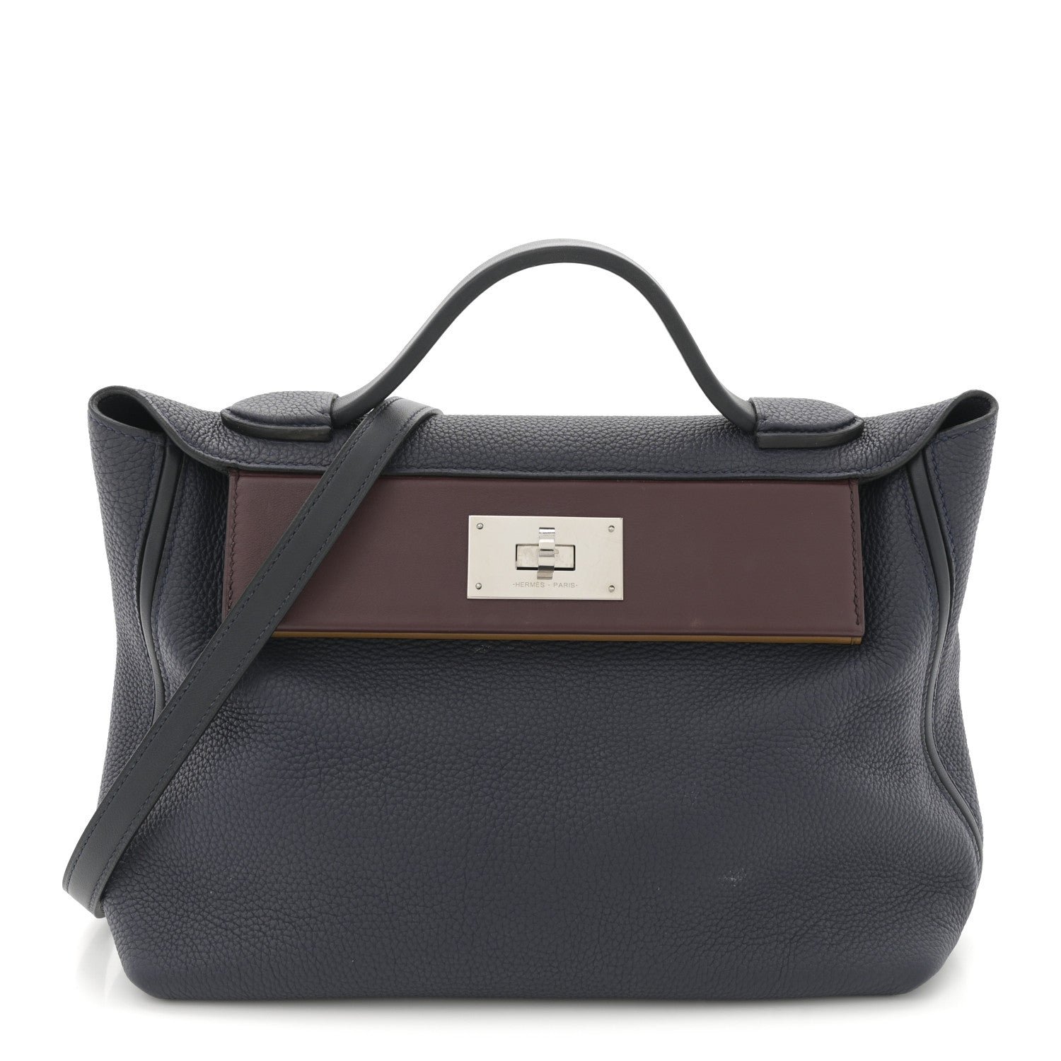 Hermes Togo Swift 24/24 29 Bleu Nuit Bleu Indigo Bordeaux Kraft
