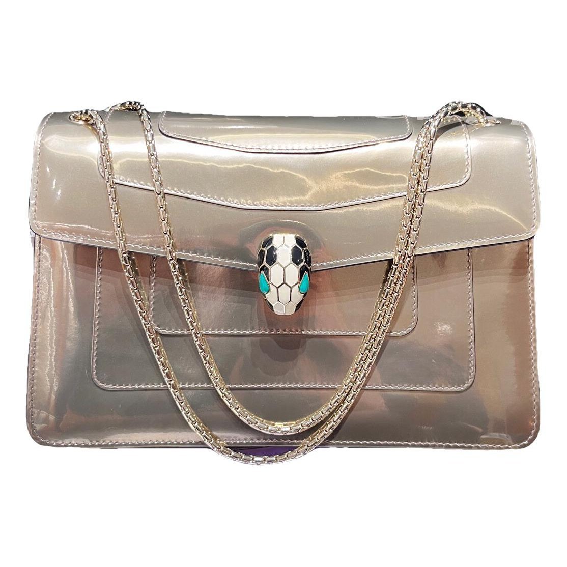 Serpenti leather handbag
