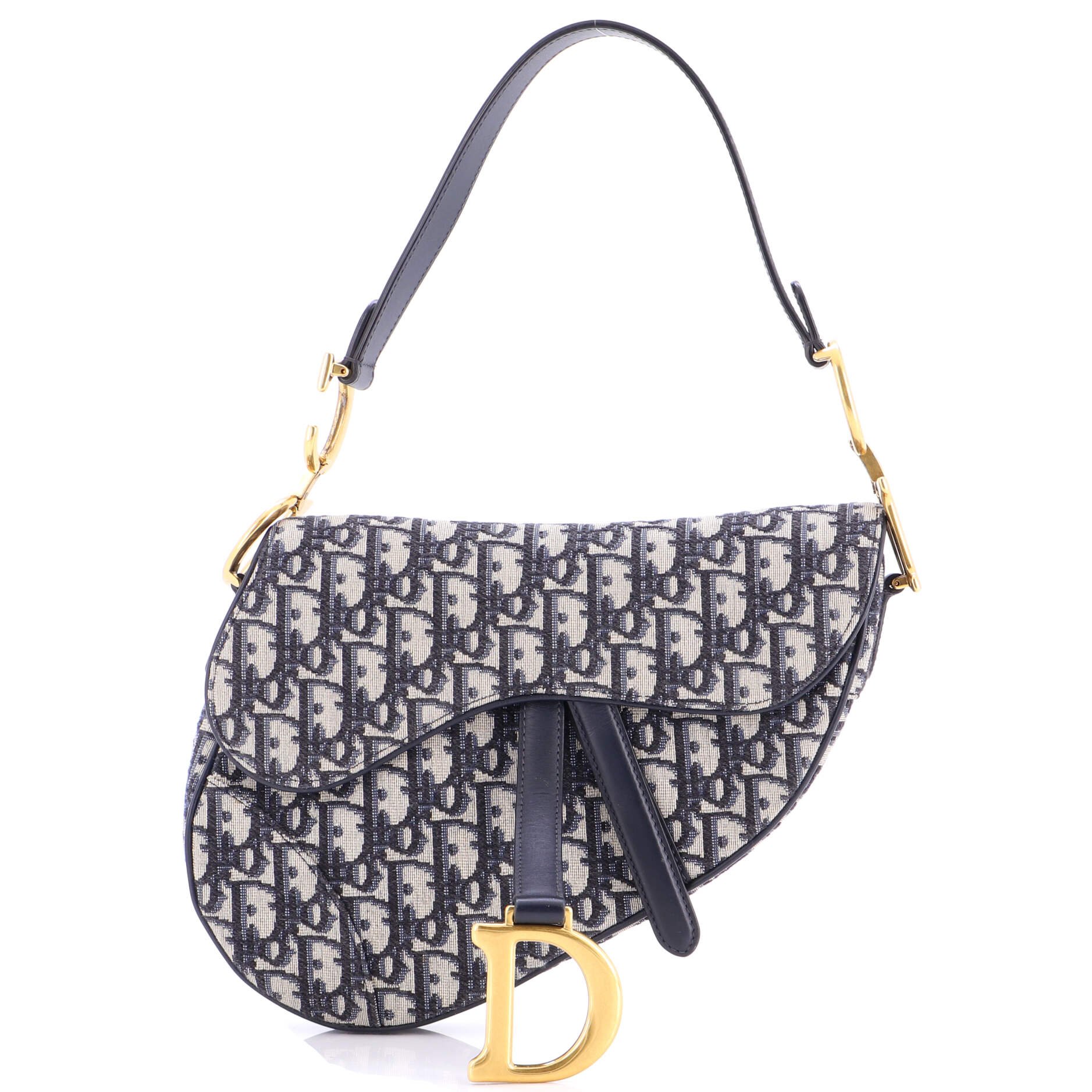 Dior Saddle Handbag Oblique Canvas Medium