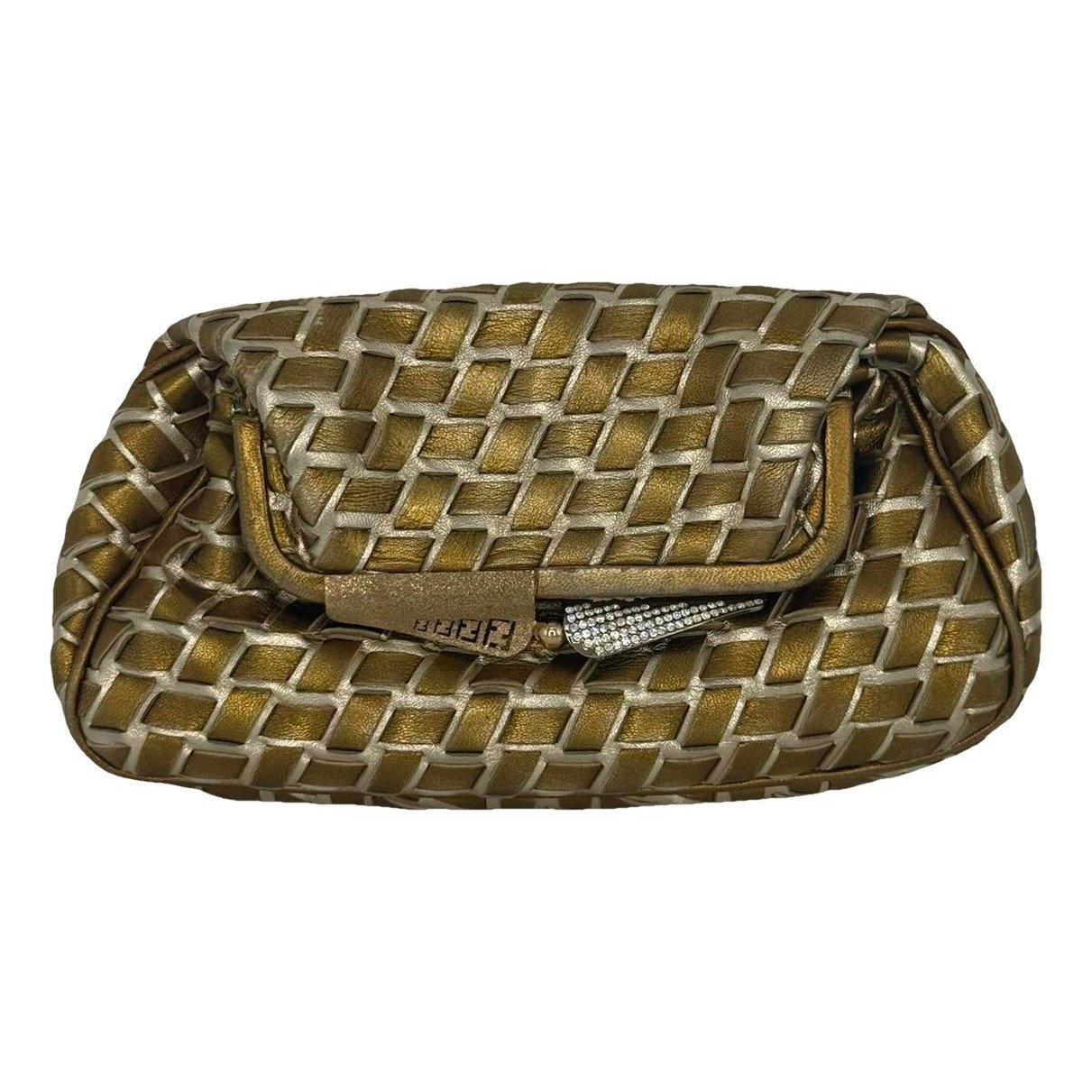 Leather clutch bag
