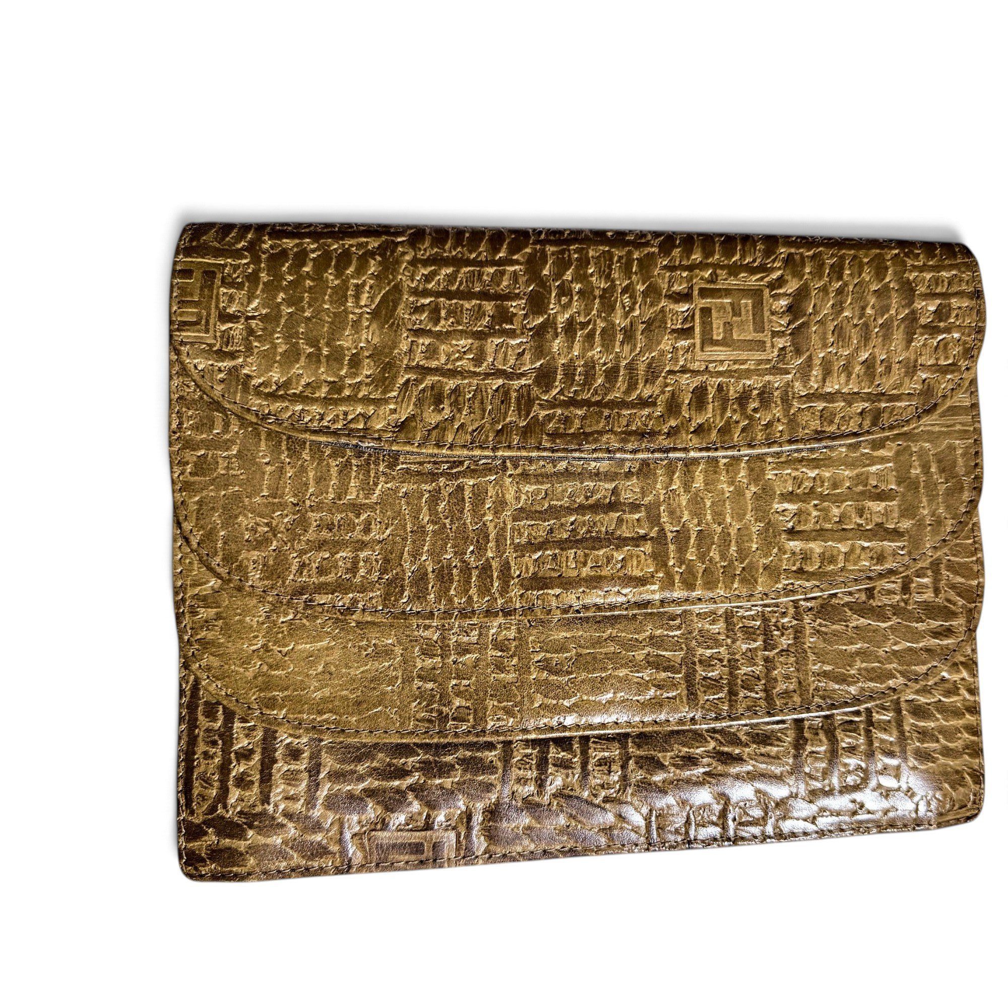 Leather clutch bag