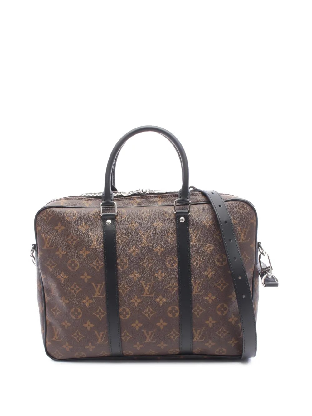 2020-2026 Monogram Macassar Porte Documents Voyage business bag