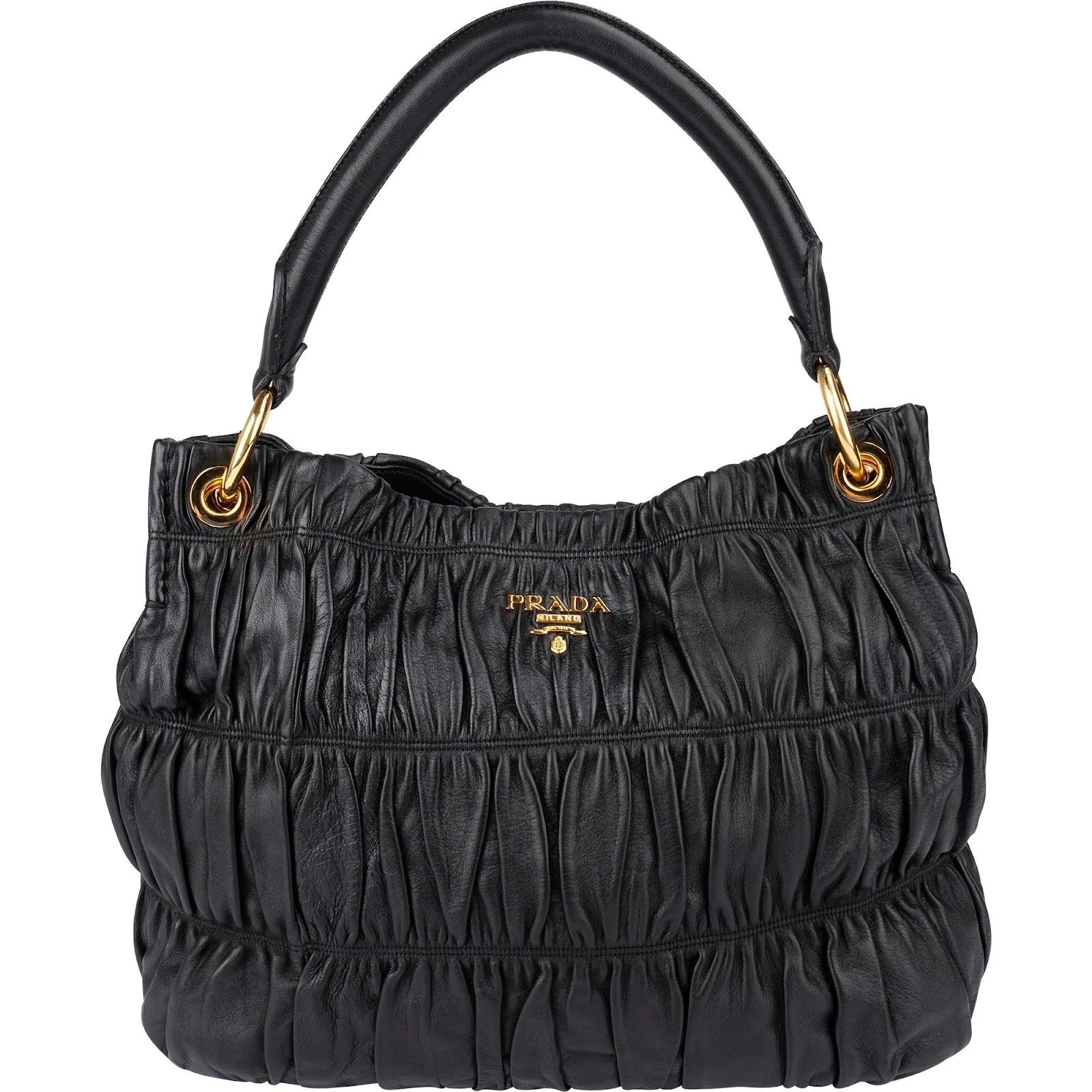 Re-Nylon leather handbag