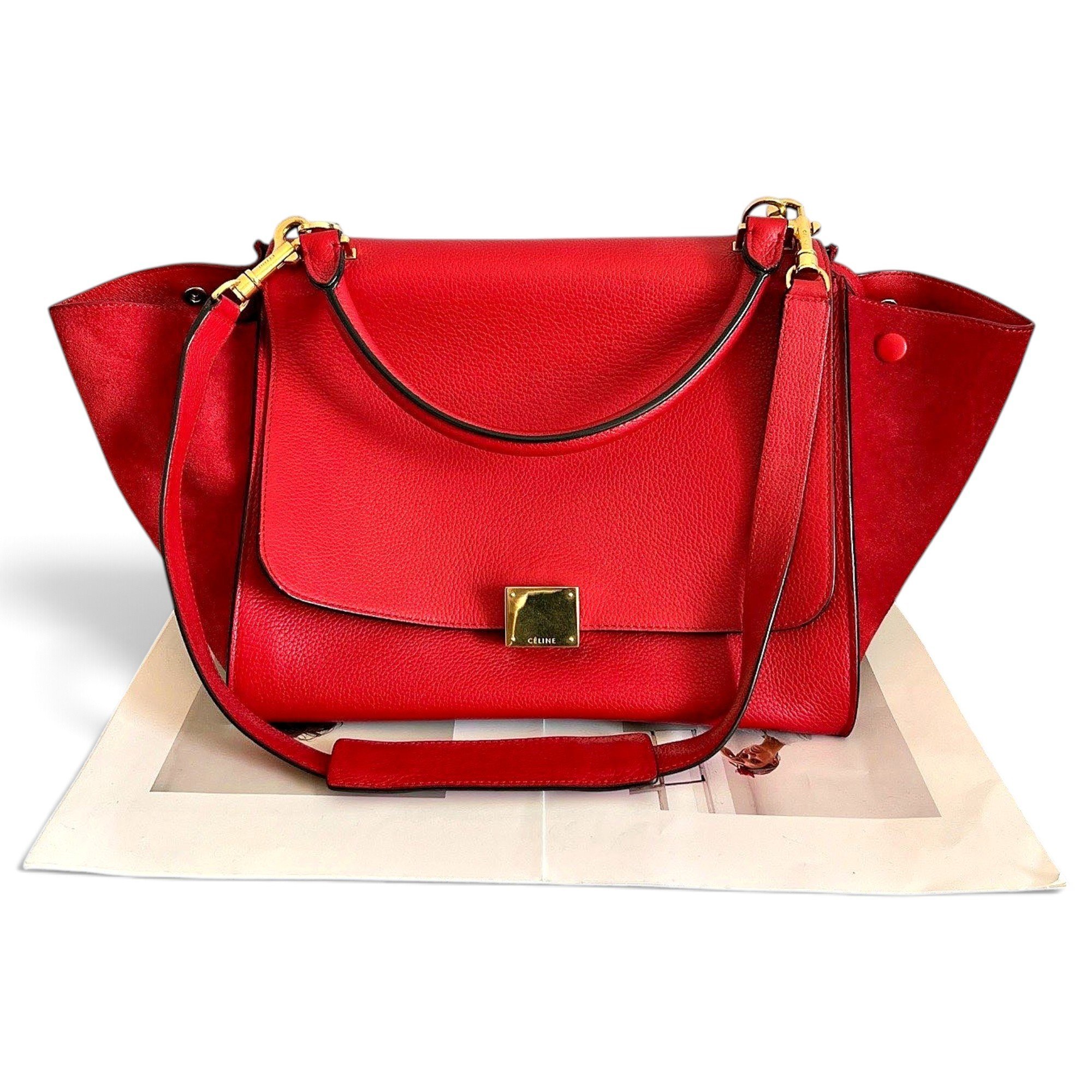 Celine Trapèze leather handbag