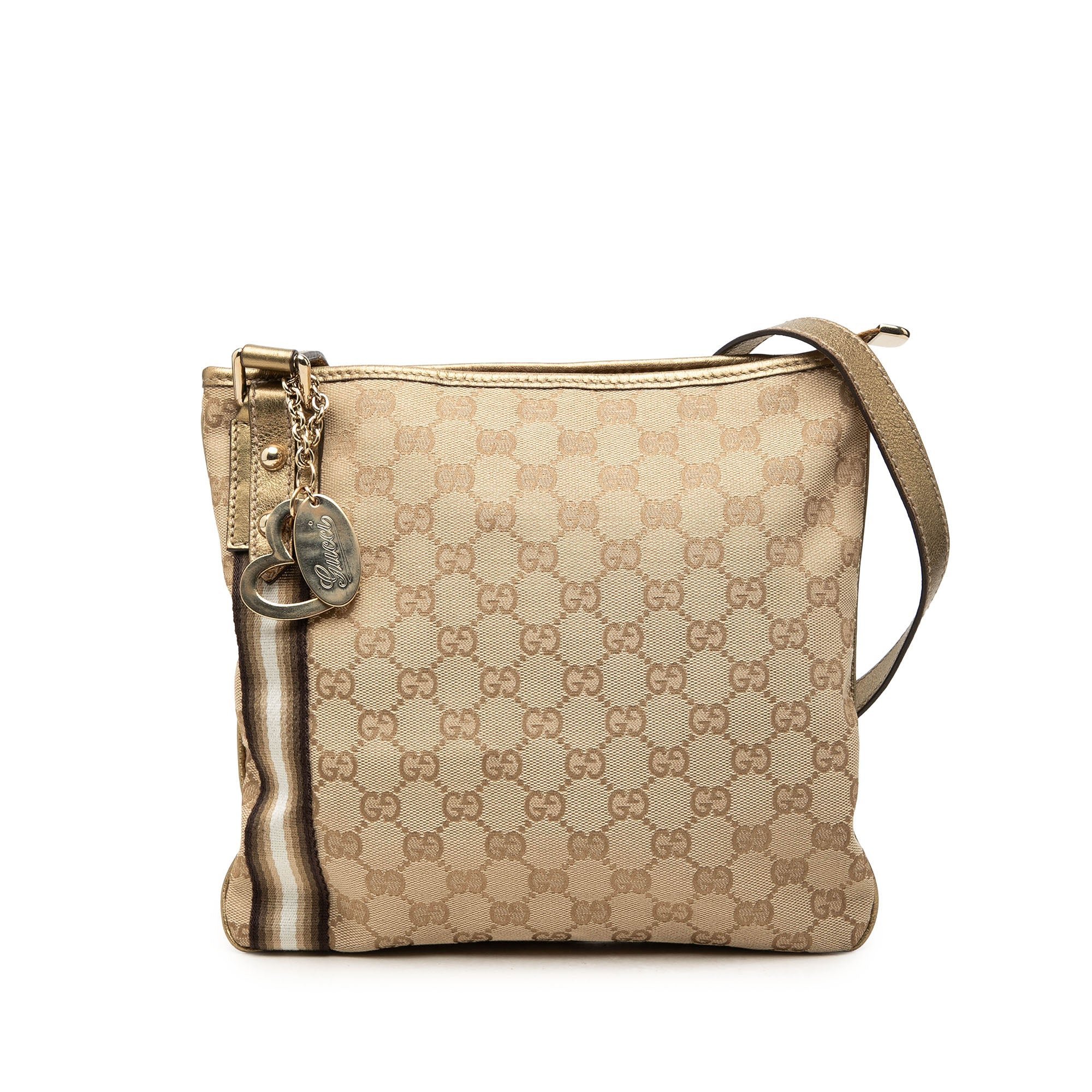 Gucci B leather crossbody bag