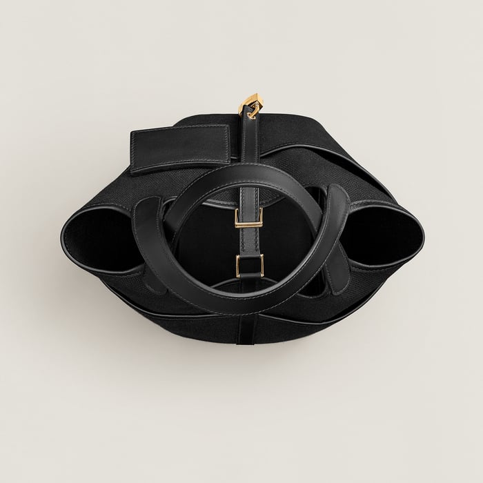 Noir Picotin Lock 18 Pocket Bag