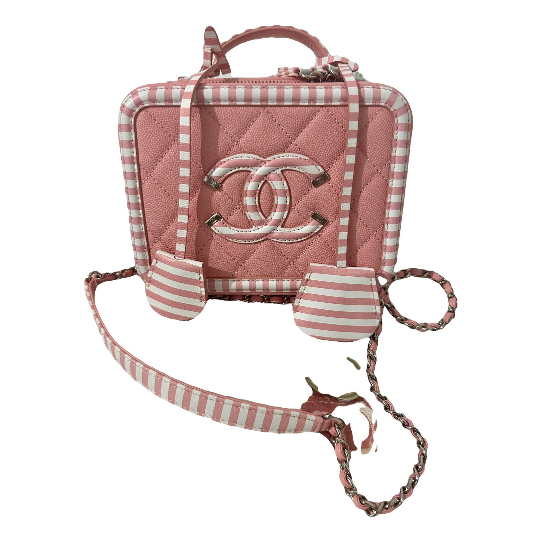 Vanity leather handbag