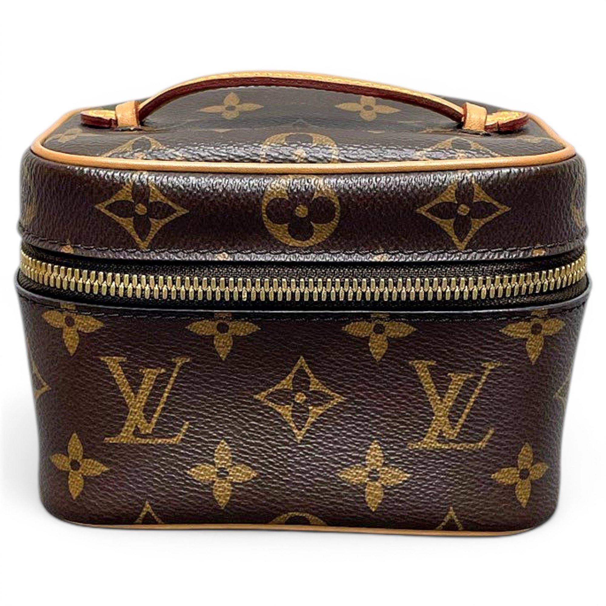 Vanity leather handbag